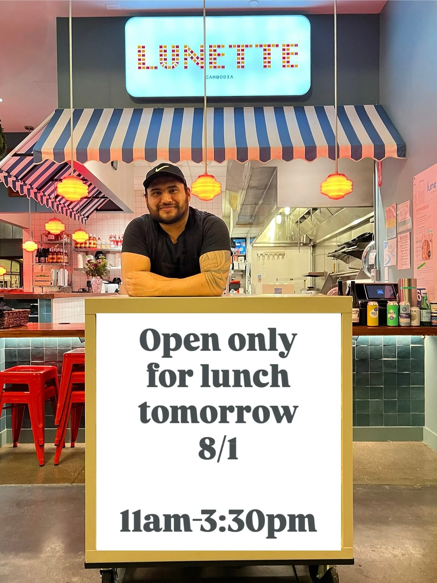 Apologies for the late notice and inconvenience but we will be closing early tomorrow. We will be open for just lunch from 11am-3:30pm. Back to regularly scheduled programming on Saturday. Thank you! 🙏