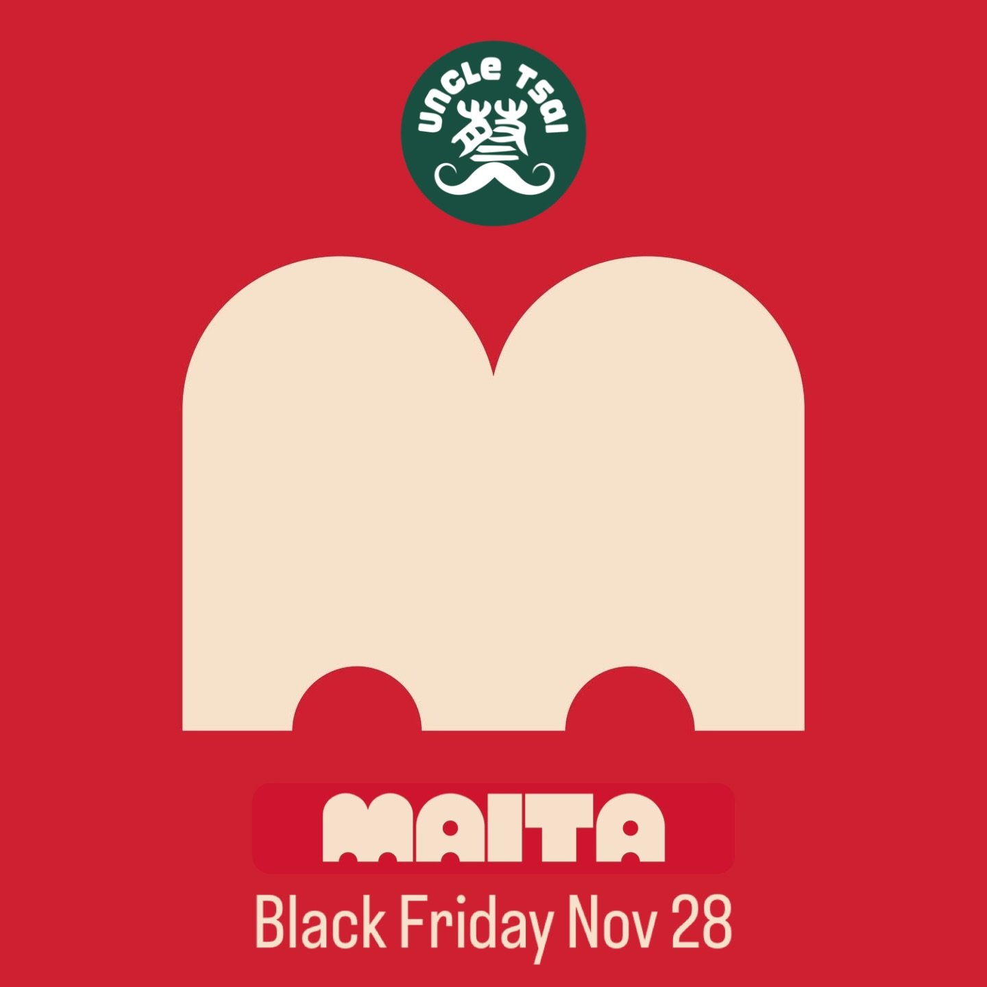Join us this Black Friday Nov 28 @chadstone.au @maitaaus for a taste of Uncle Tsai condiments! 12 - 7pm, perfect time to pick up your Uncle Tsai gift boxes 👨🏻 🎄 

Oh it&rsquo;s also 20% OFF! Come take advantage of the deal this Friday! 

#blackfri
