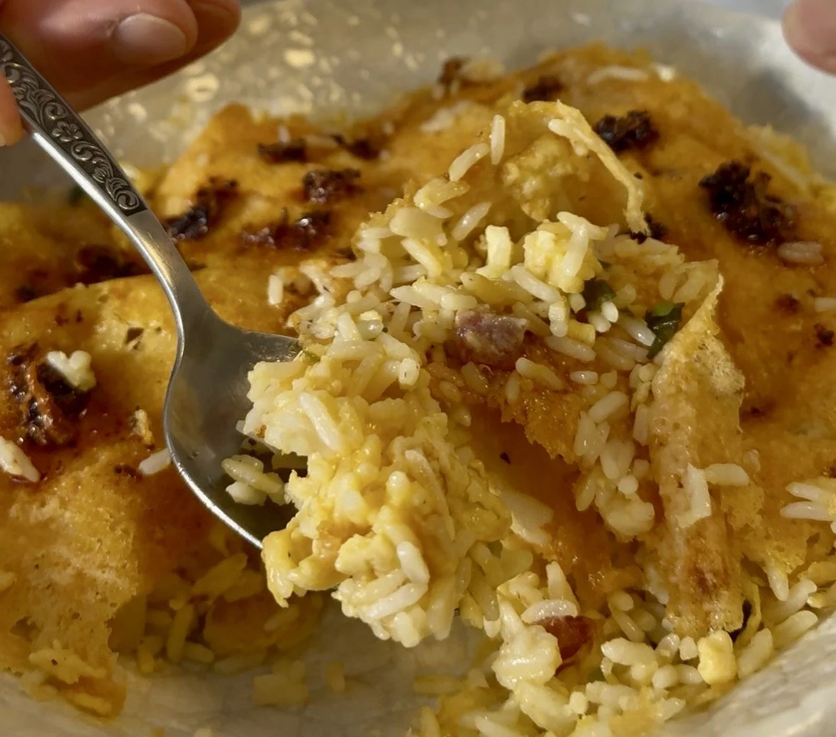 Crispy Carbonara Fried Rice