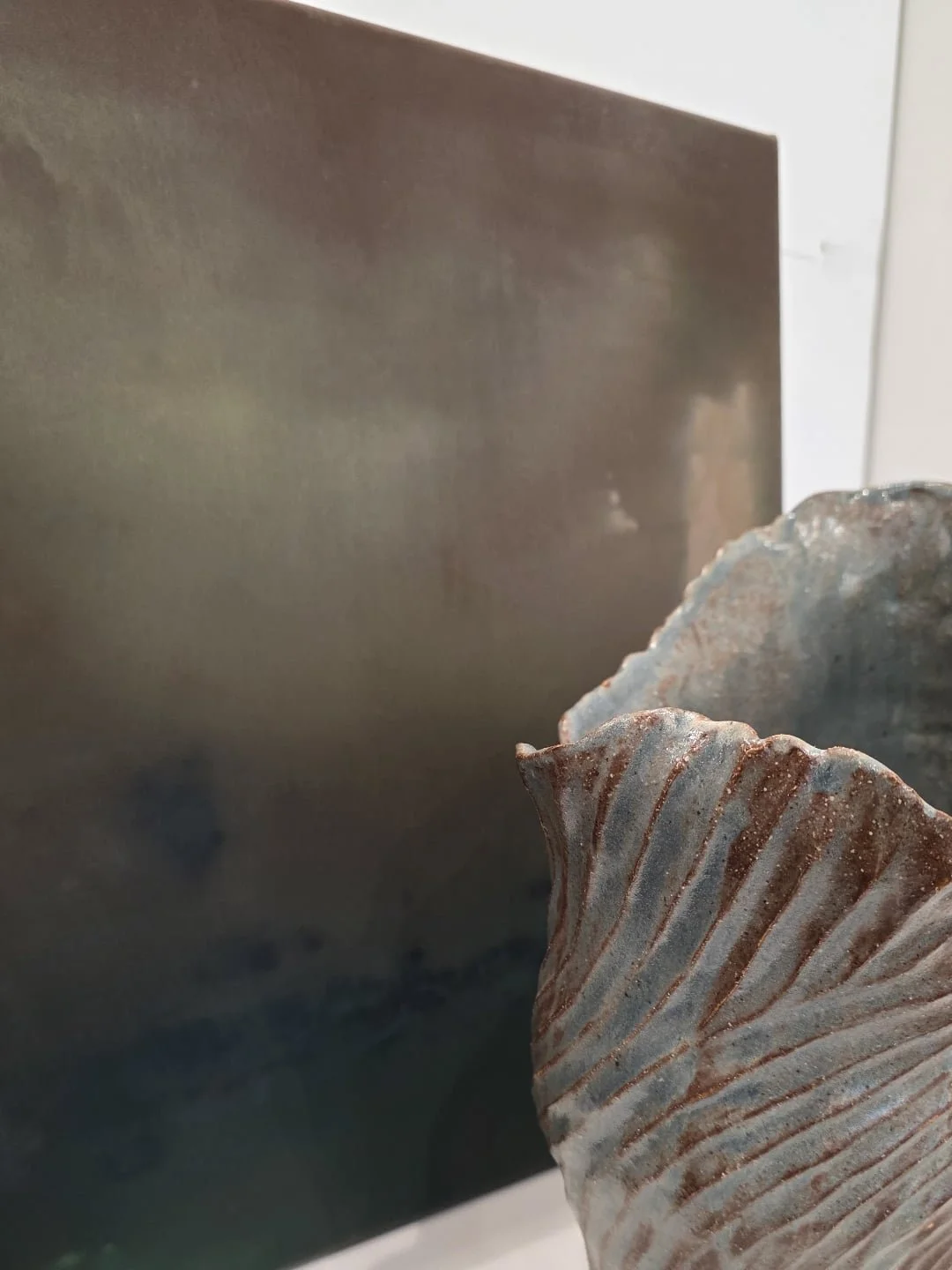 The title of this moody piece couldn't be more apt for my experience with Tee. Happiness in the Journey.

Alongside Whisper Through the Trees, by Tee McManus from our Shibui collection.

Both available @sibu.gallery

#Shibui