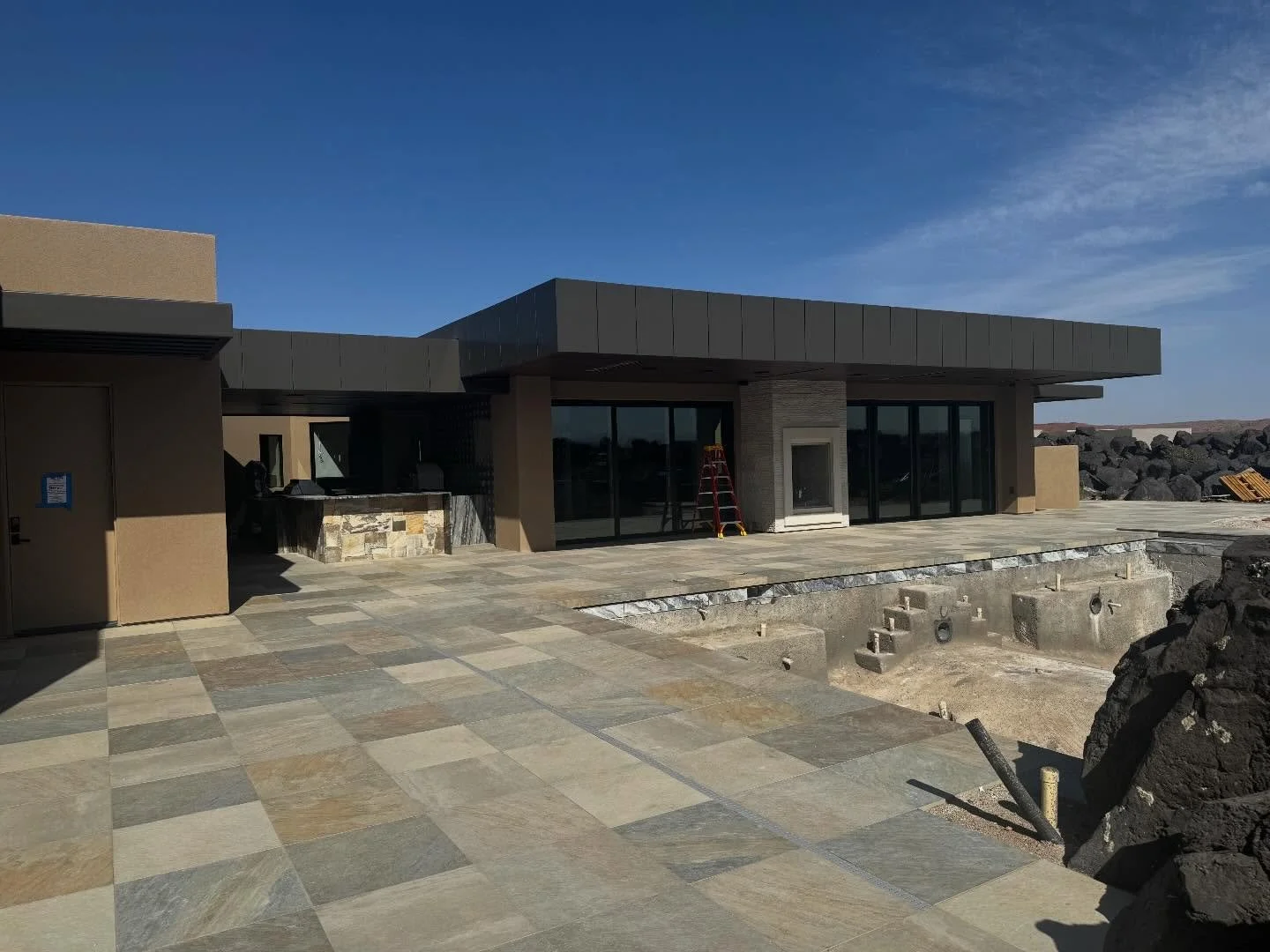 Chaco West Residence in St George, UT.  Construction is almost complete. Architect Joel Bringhurst was able to capture the amazing views.
