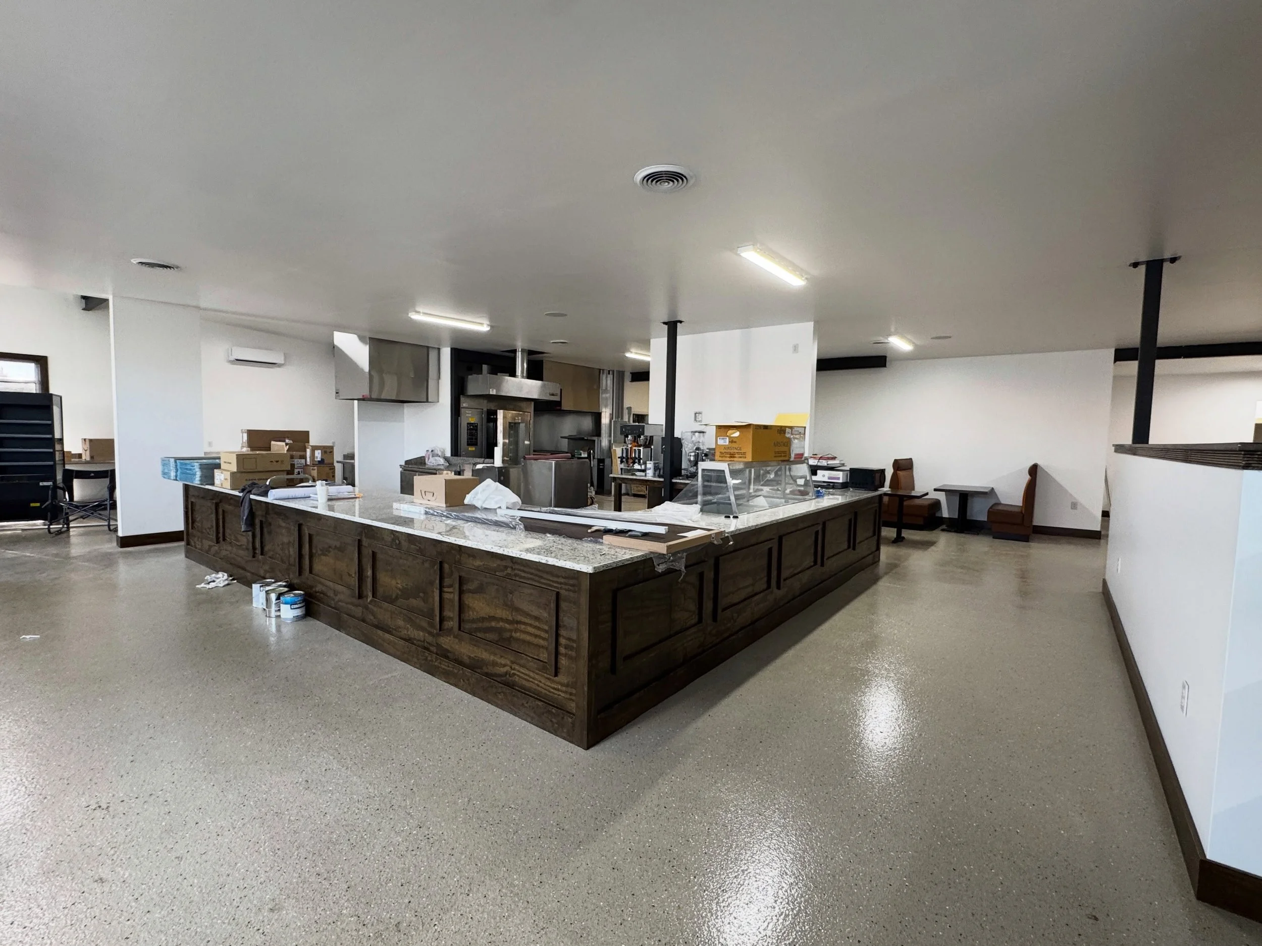 Deli and Bakery almost open. BBA was the architect for this tenant improvement space.