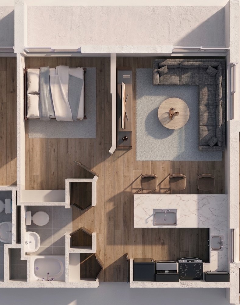 Multifamily - Affordable Housing - PCHA - VV Floor Plan - Typ Unit