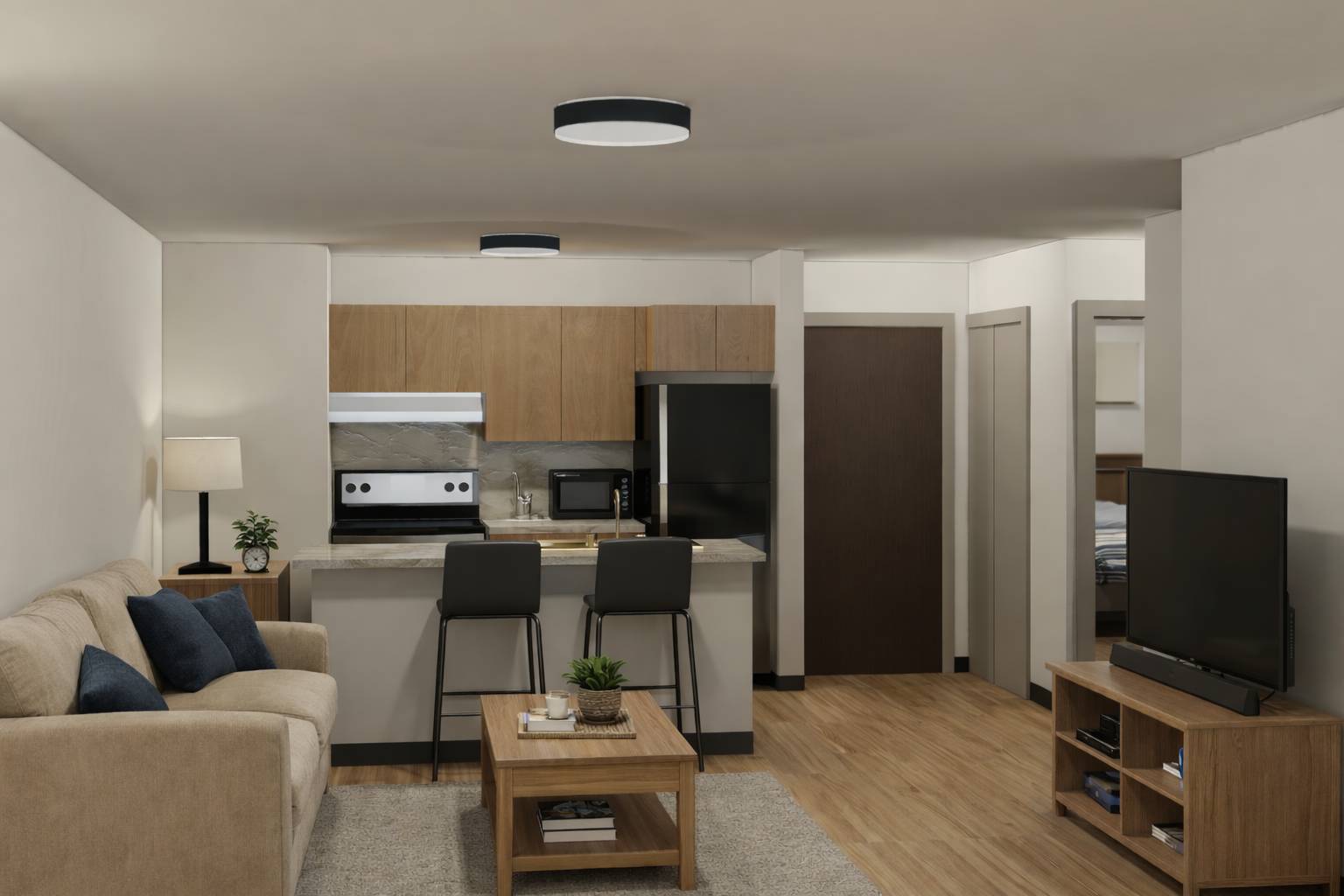 Multifamily - Affordable Housing - PCHA - Valley Villa Unit Interior Kitchen