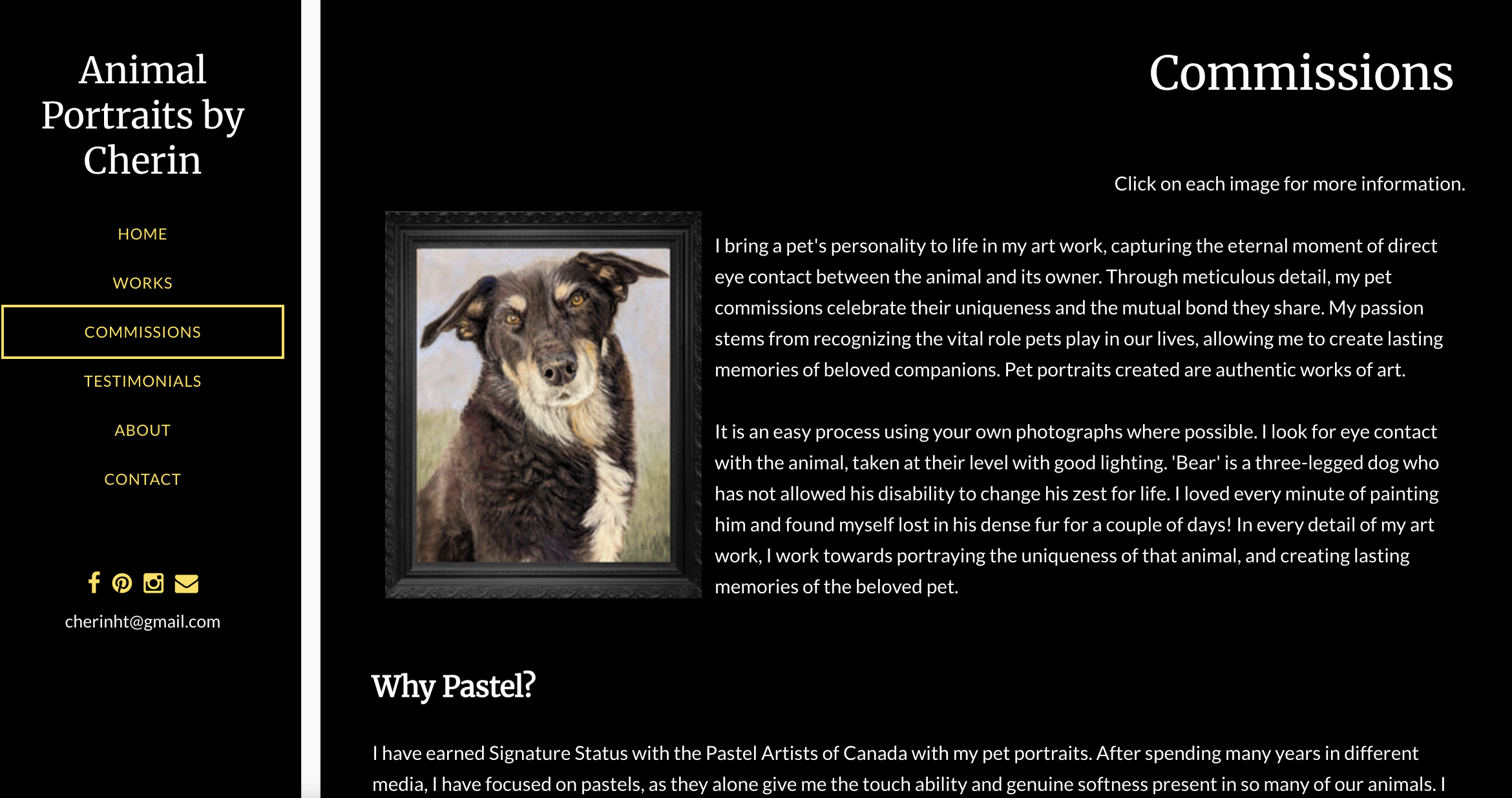 Cherin Harris Tuck - website by Artist Websites