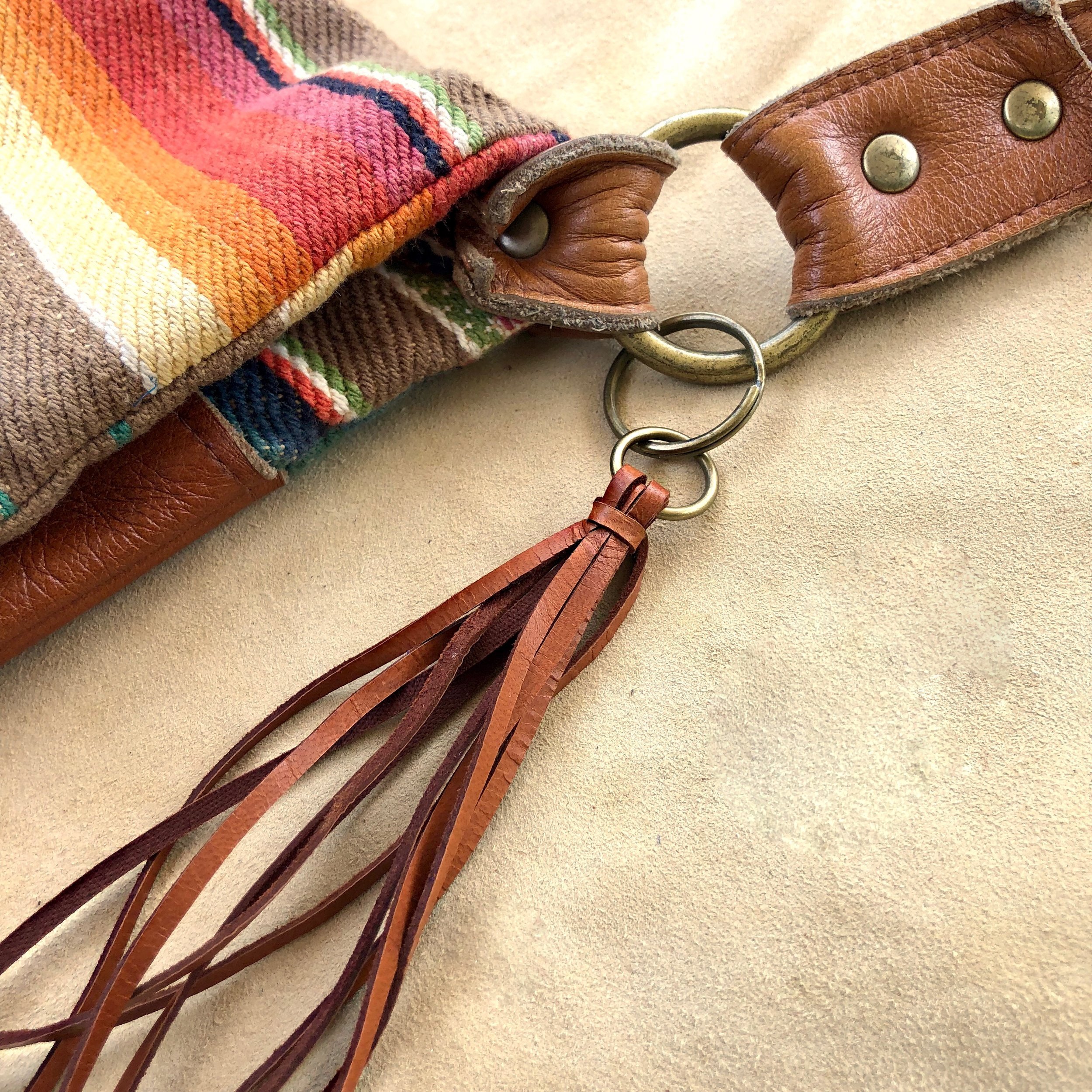 Leather Tassel Key Ring - Rust 08.jpg