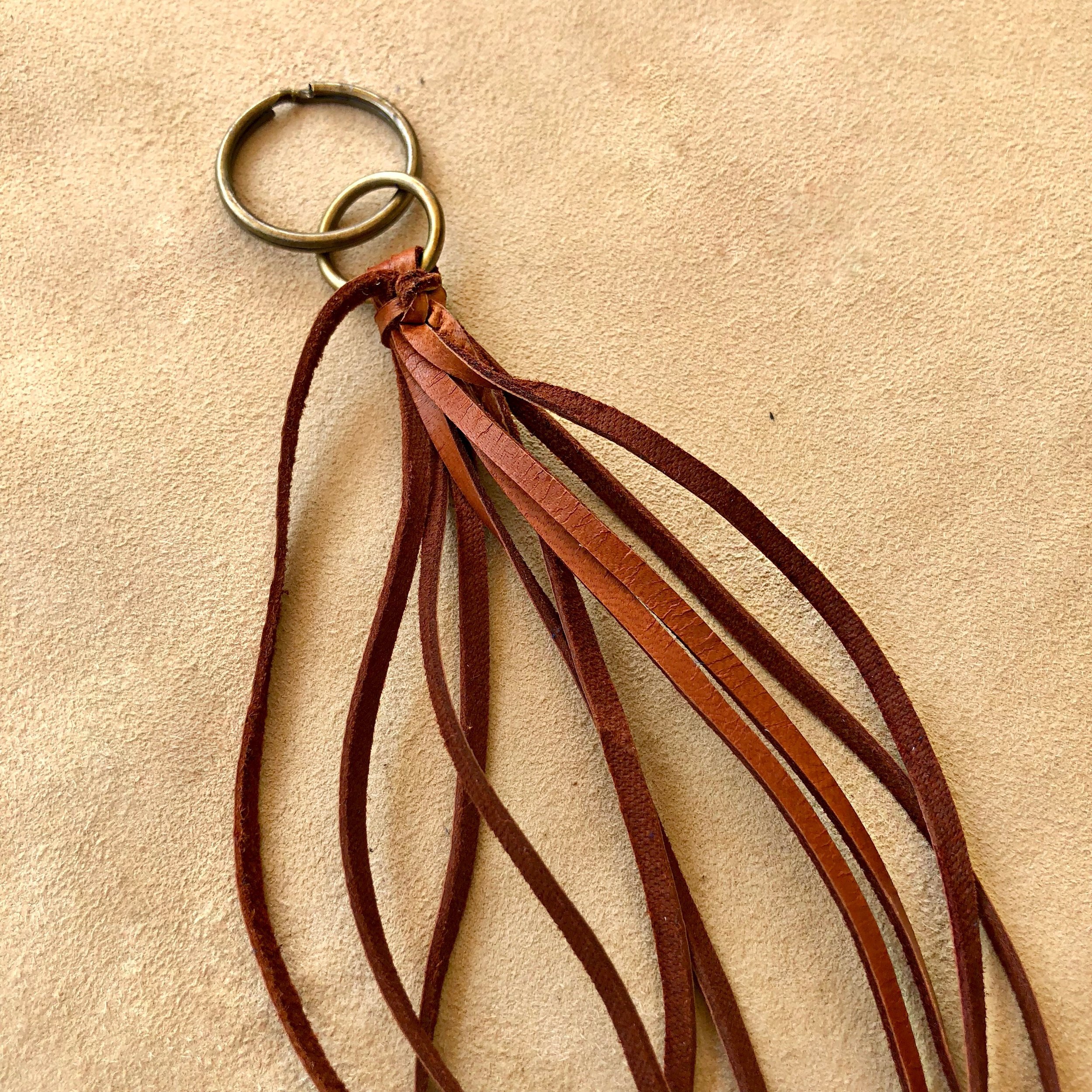 Leather Tassel Key Ring - Rust 06.jpg