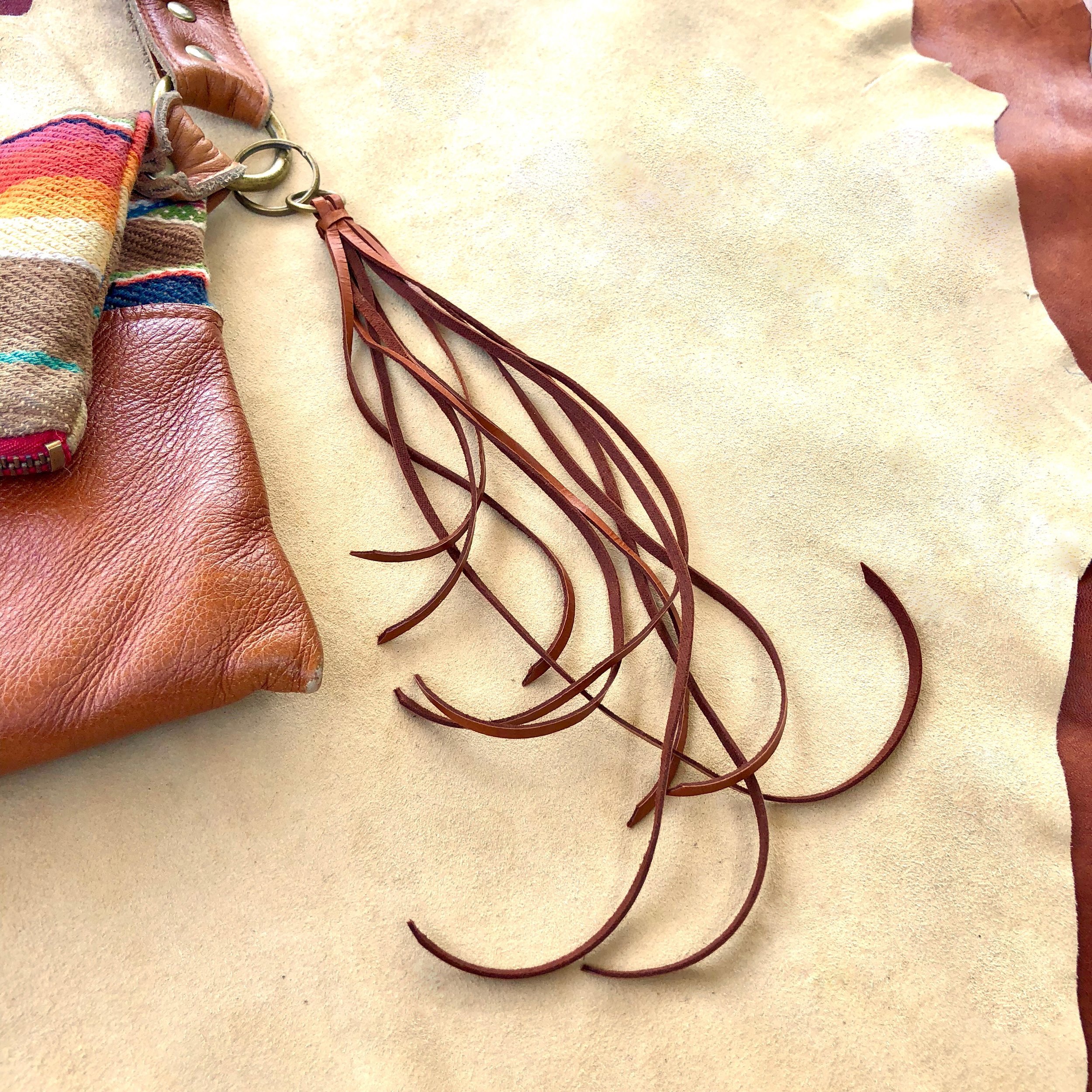 Leather Tassel Key Ring - Rust 09.jpg