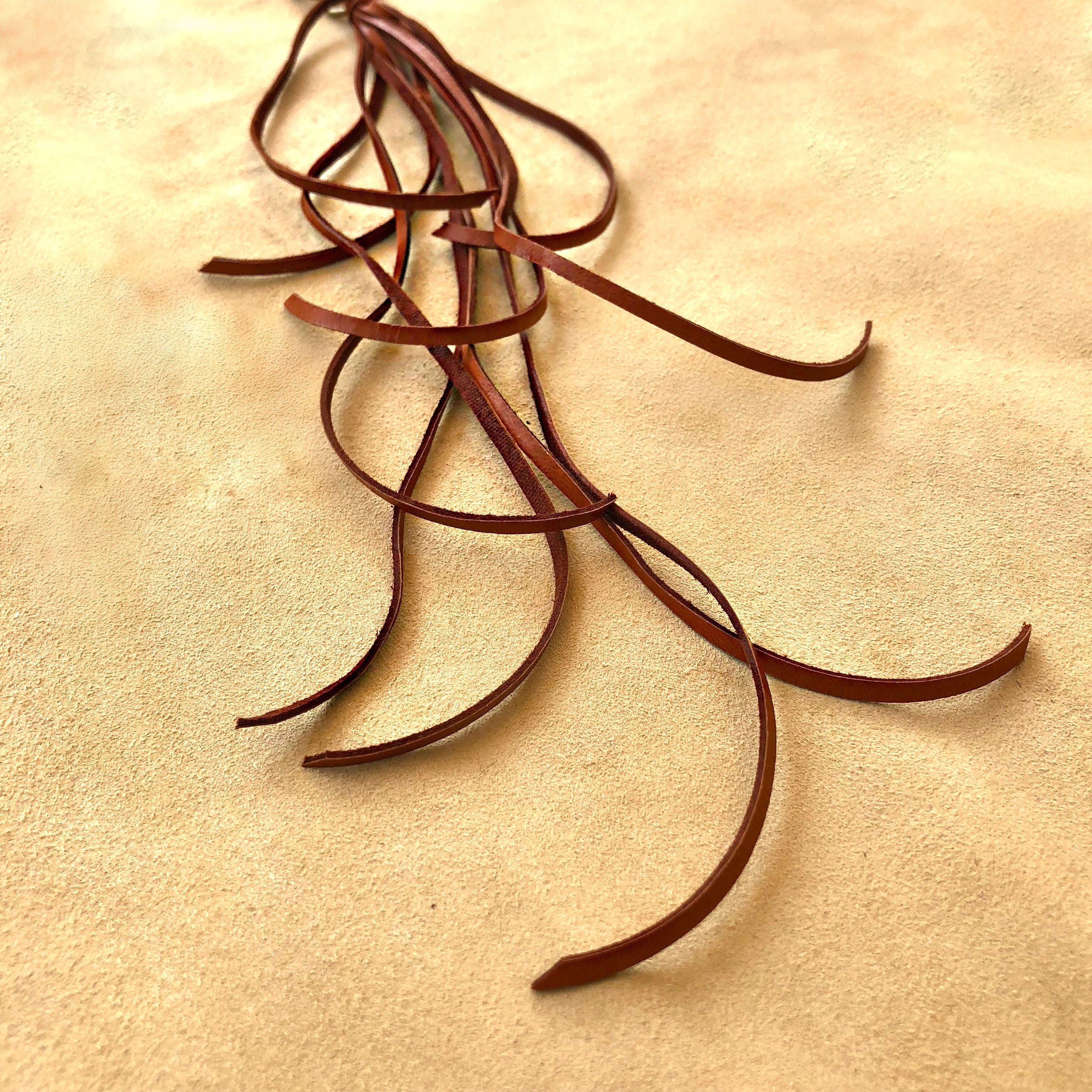 Leather Tassel Key Ring - Rust 04.jpg