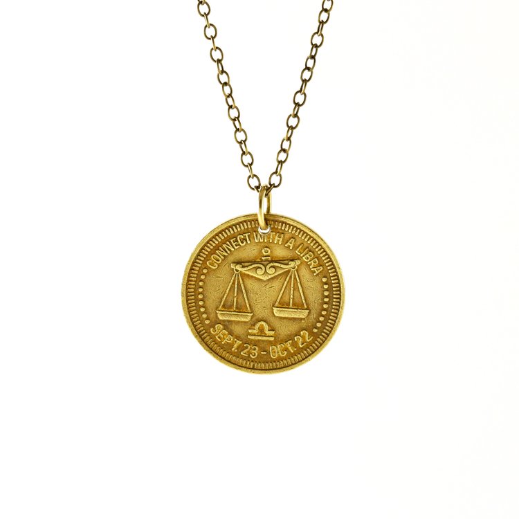 Libra Sign Necklace - Zodiac Peep Show Token 09.jpg