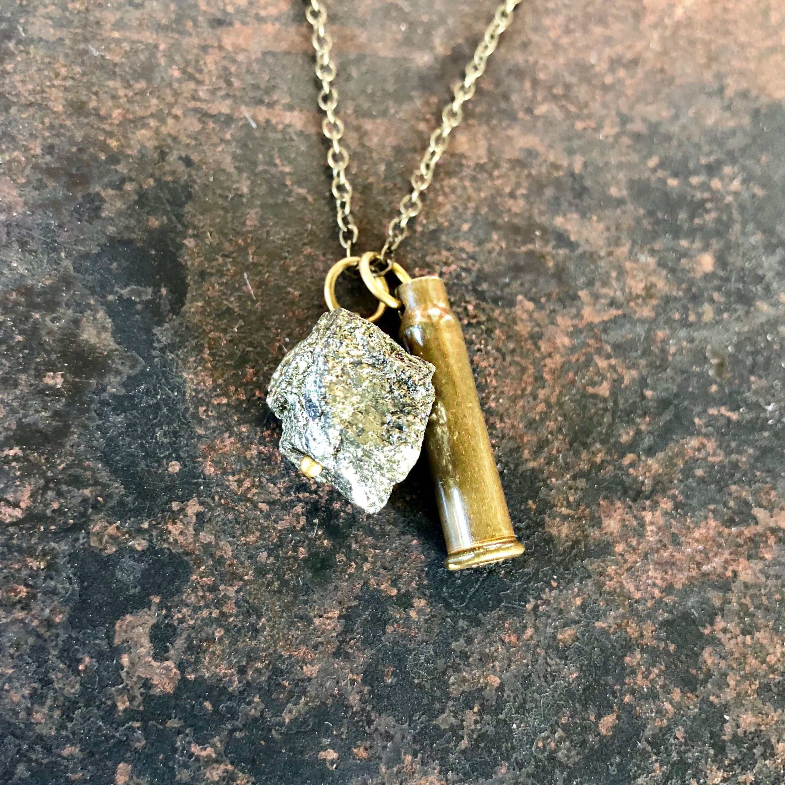 Fool's Gold and Bullet Necklace 04.jpg