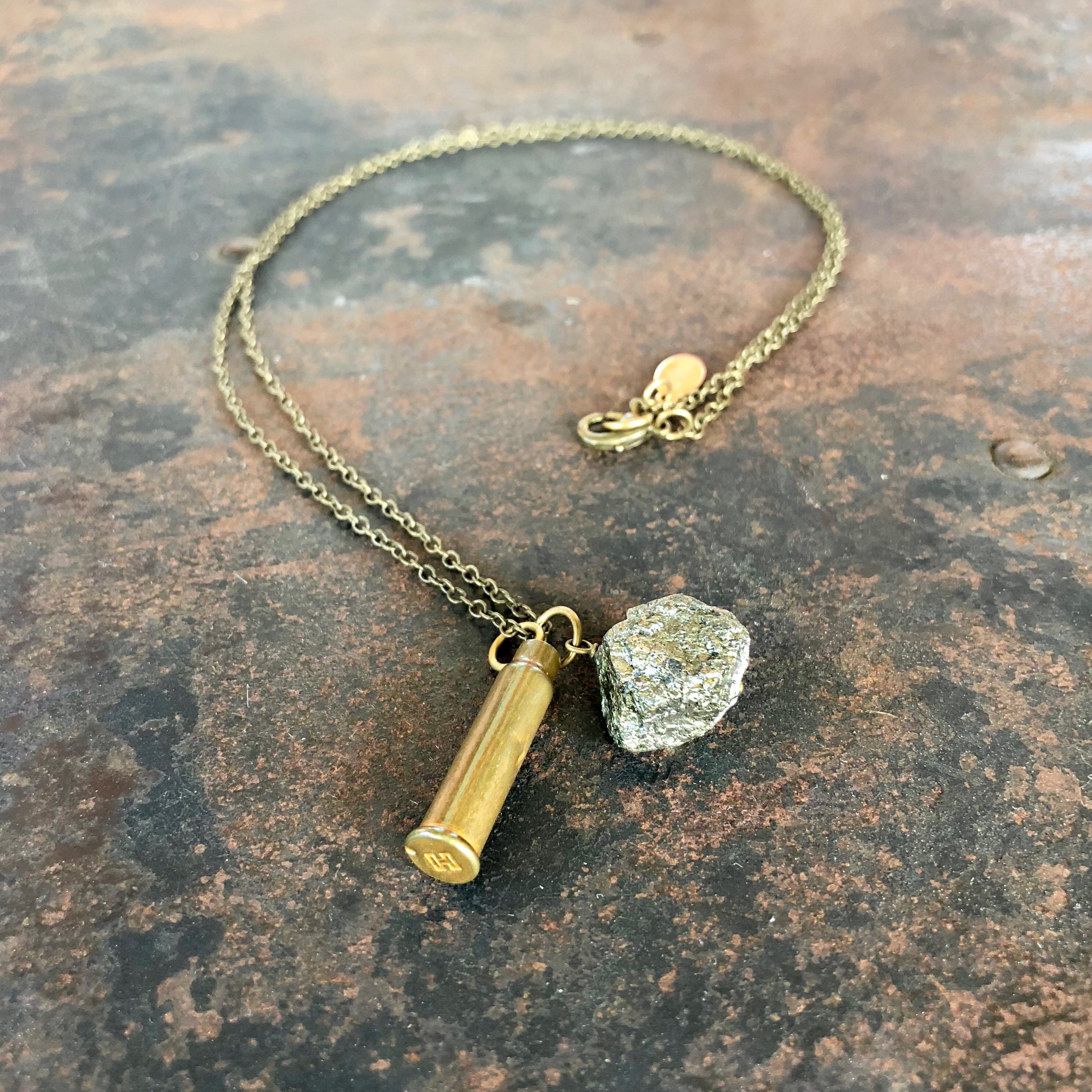 Fool's Gold and Bullet Necklace 03.jpg