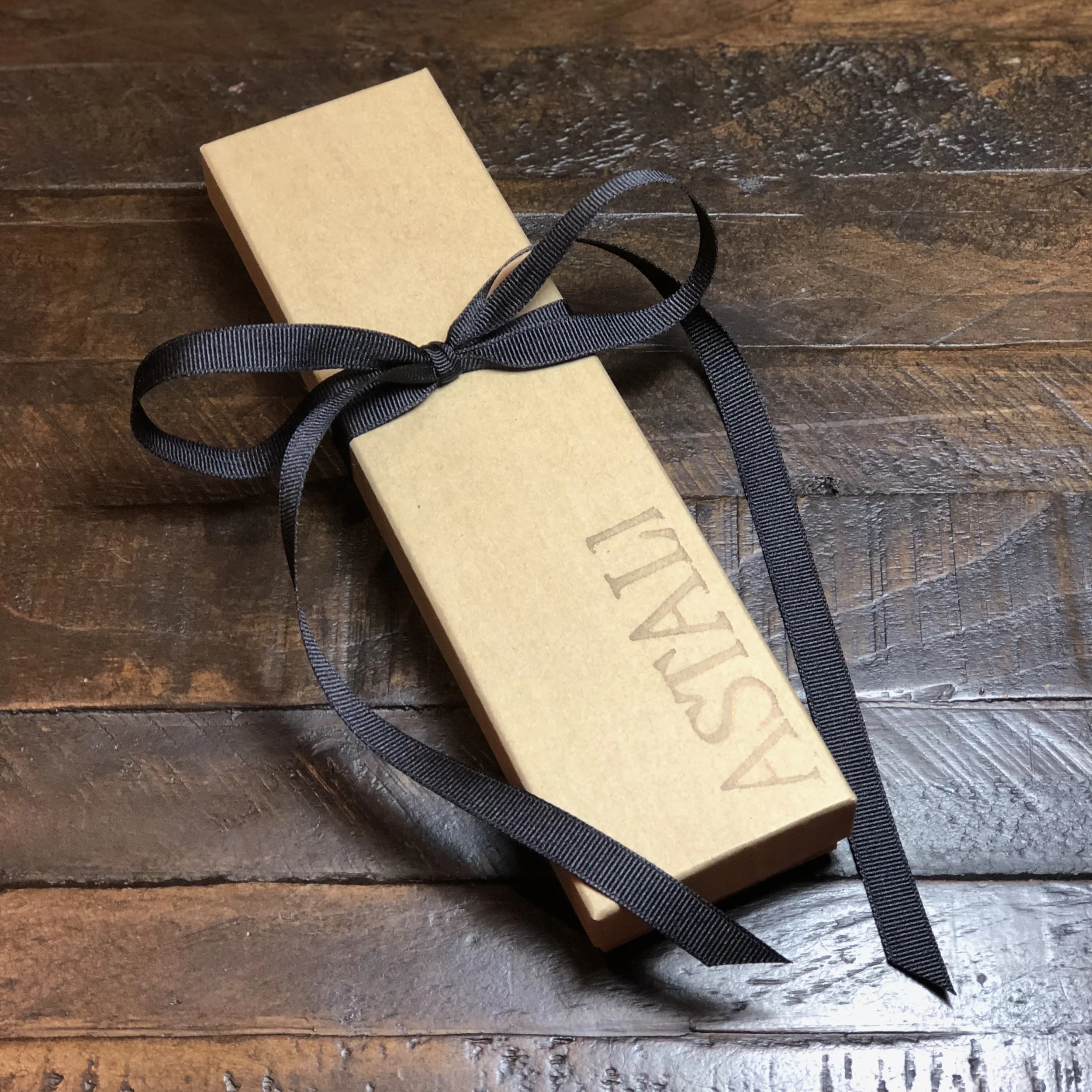 Leather Tassel Key Ring - Charcoal & Gold 12.jpg