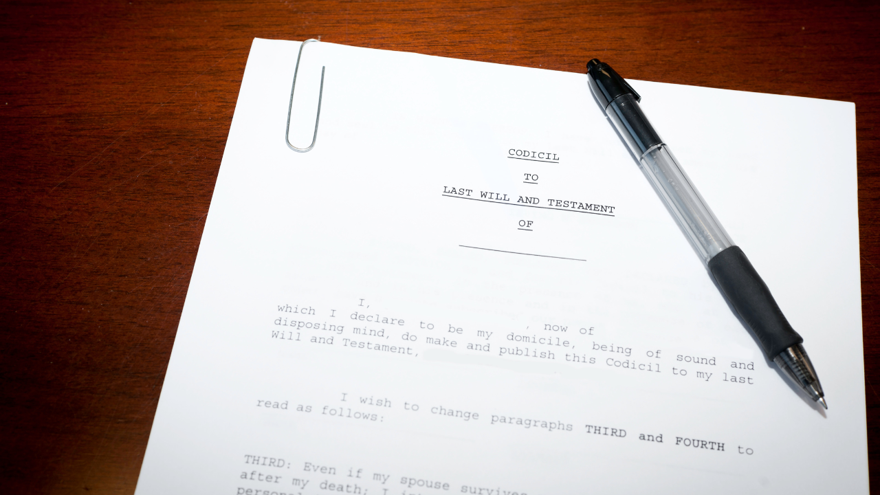 A Clear Guide to Codicils and Will Amendments