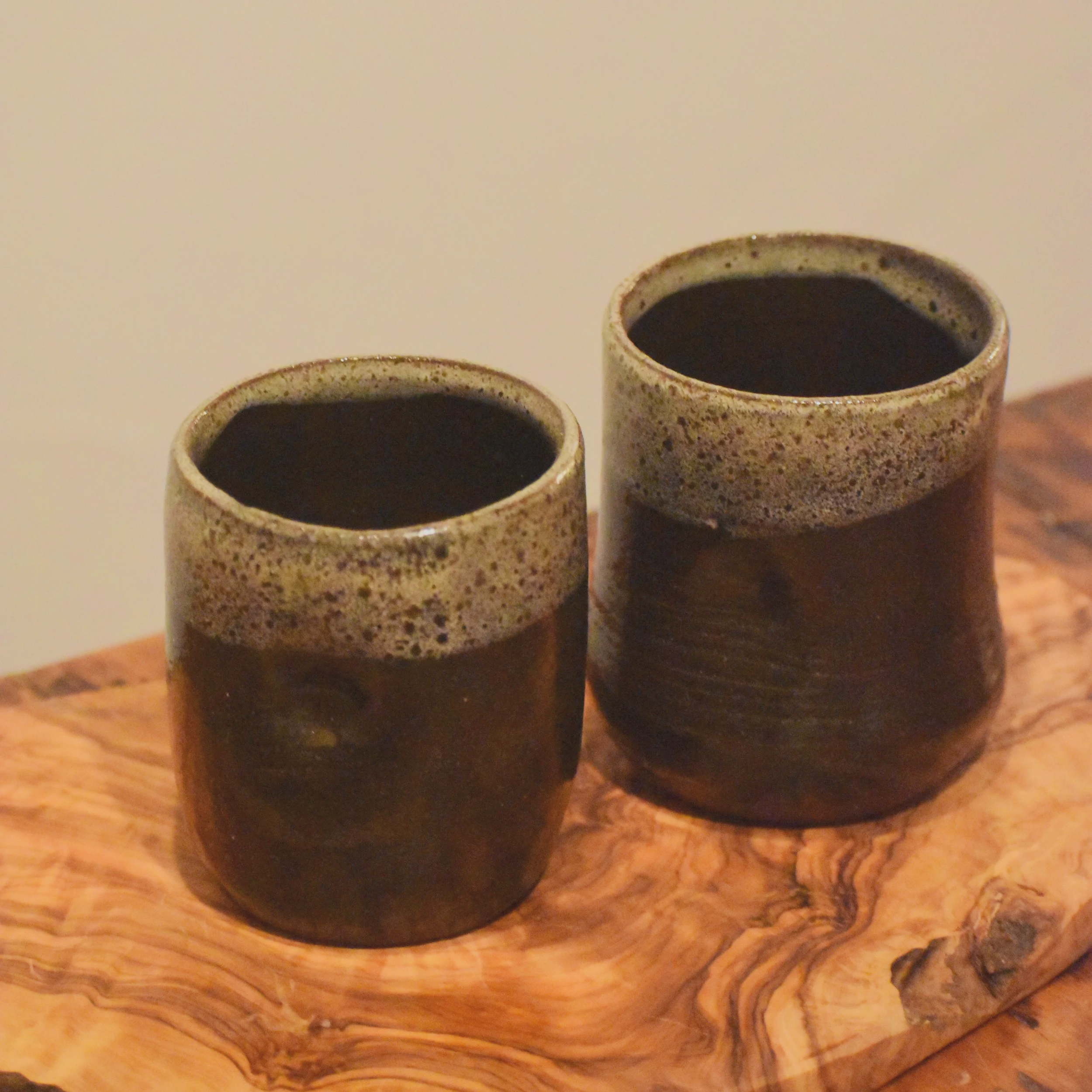 double glazed thumbprint tumbler