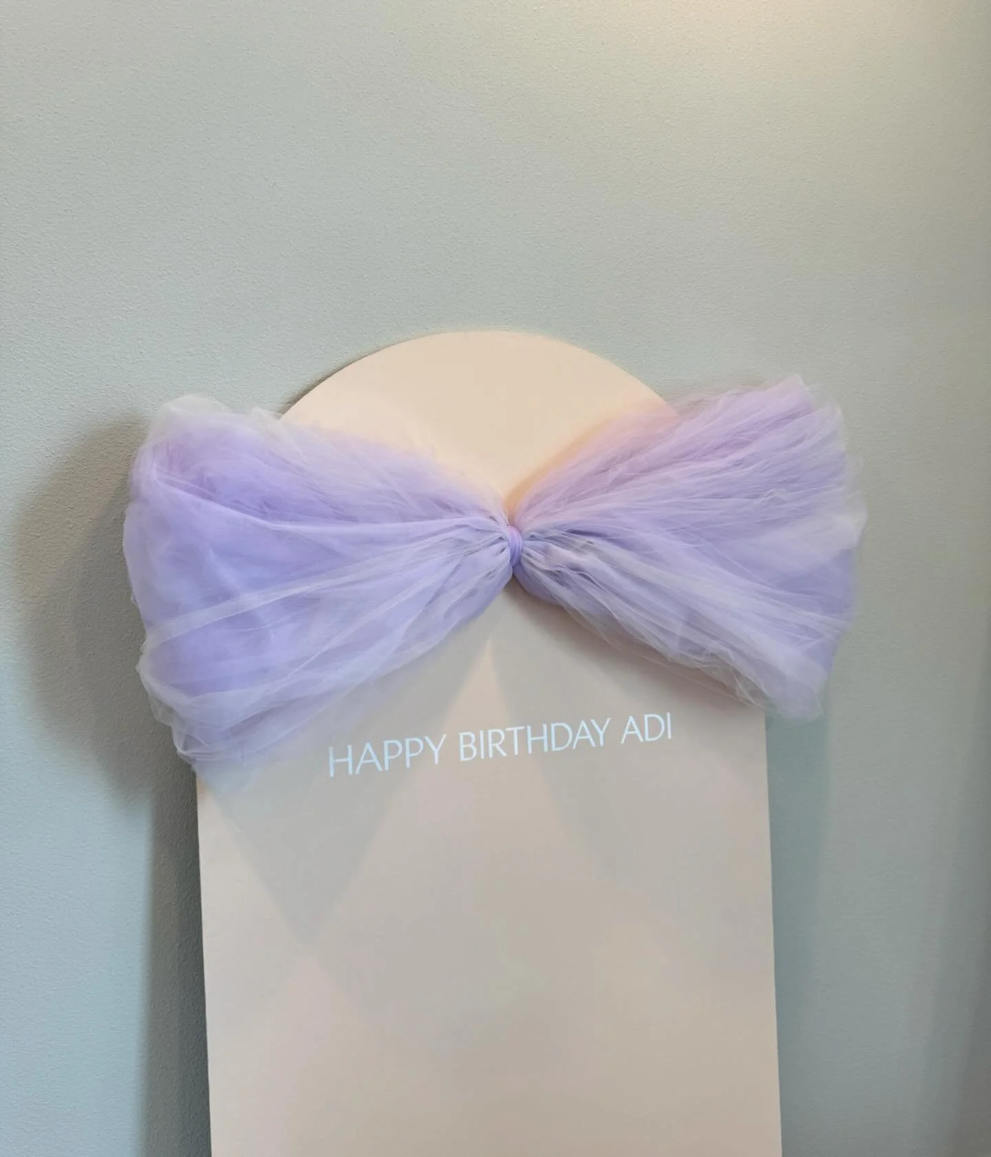 simple sign for a sweet bday party