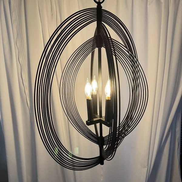 Black 3 Piece Wire Circle - 29” x 27”