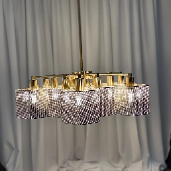 Lavender Gold Chandelier - 14" x 32"