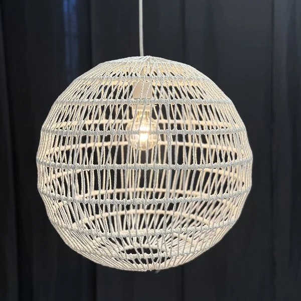 White Rope Ball - 19” x 21”
