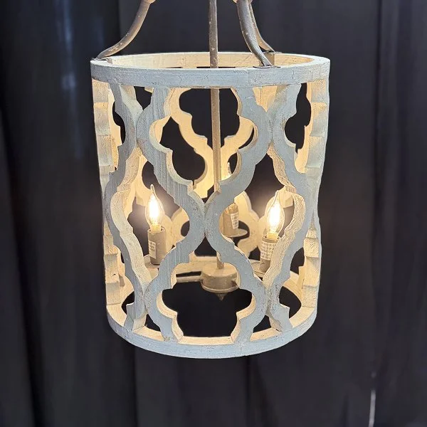 Wooden White Cage - 23” x 17”
