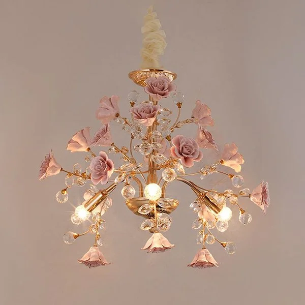 Floral Gold w/ Pink - Various Sizes