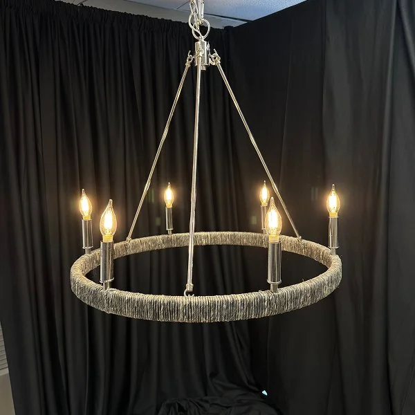 Grey Weave Hoop - 27” x 27”