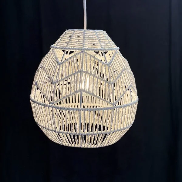 White Rope Egg - 12” x 13”