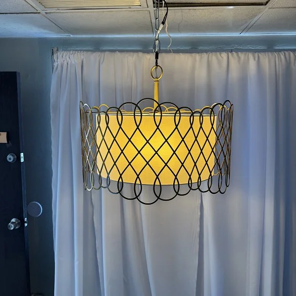 Yellow Drum Black Lattice - 16” x 24”