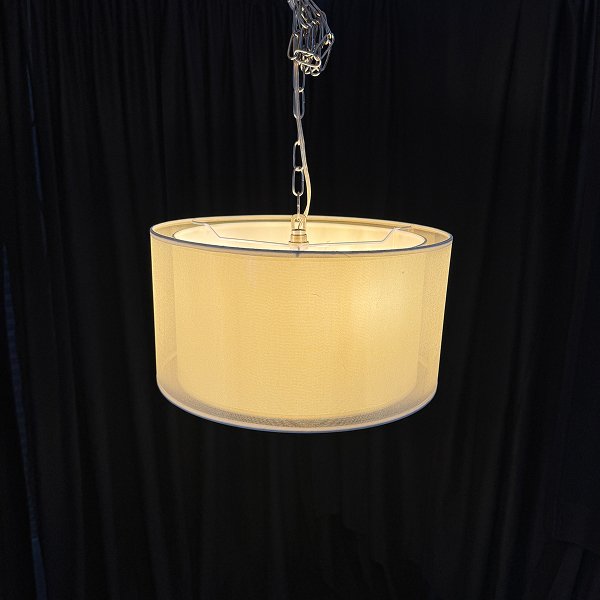 Cream Fabric Drum - 14 x 22