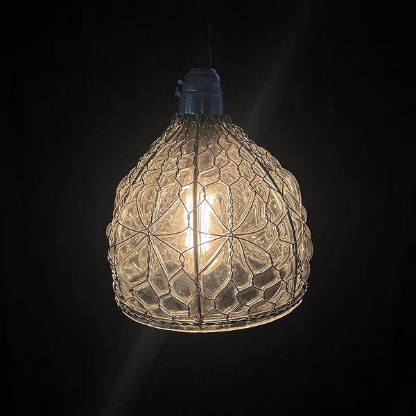 Chicken Wire Glass Cone - 11” x 9”
