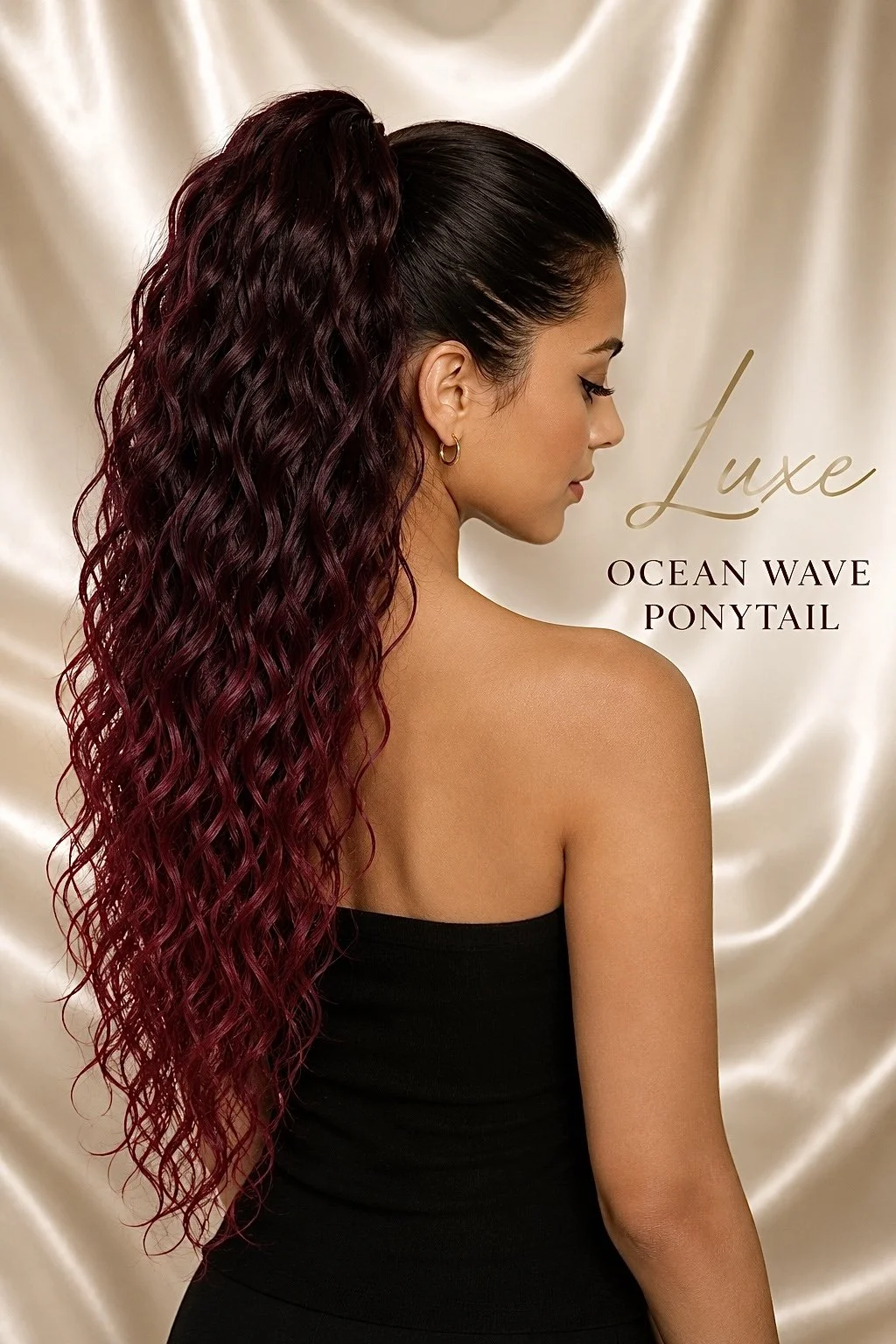 Burgundy Ocean Wave 28"