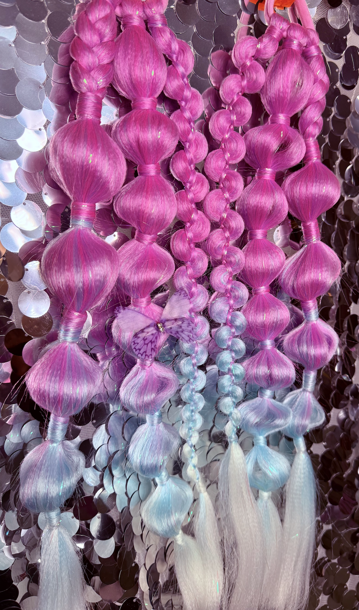 Bubble Braid LED Light up Pony tails