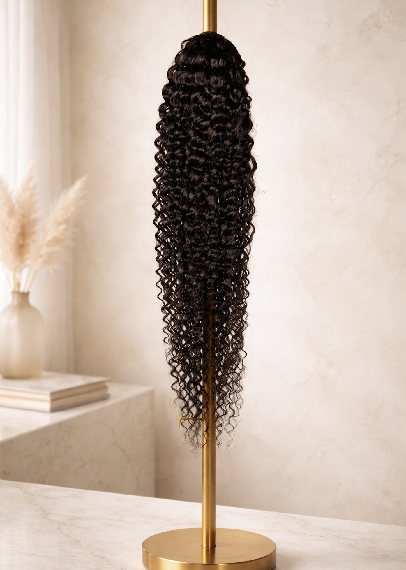 100% Human Hair Kinky Wave Pony