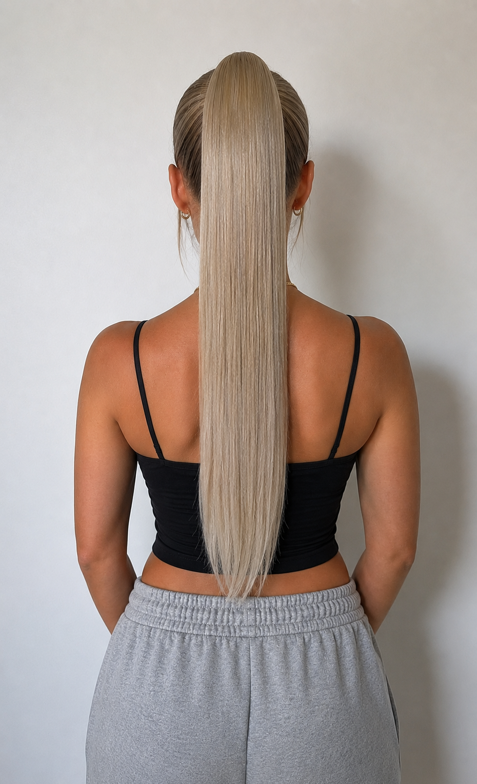 Silky Straight Ash Blonde 28"