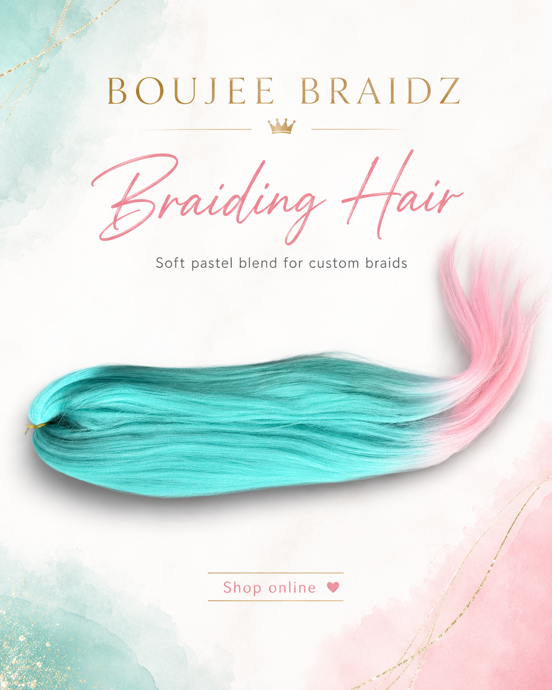 Pastel Braiding Hair
