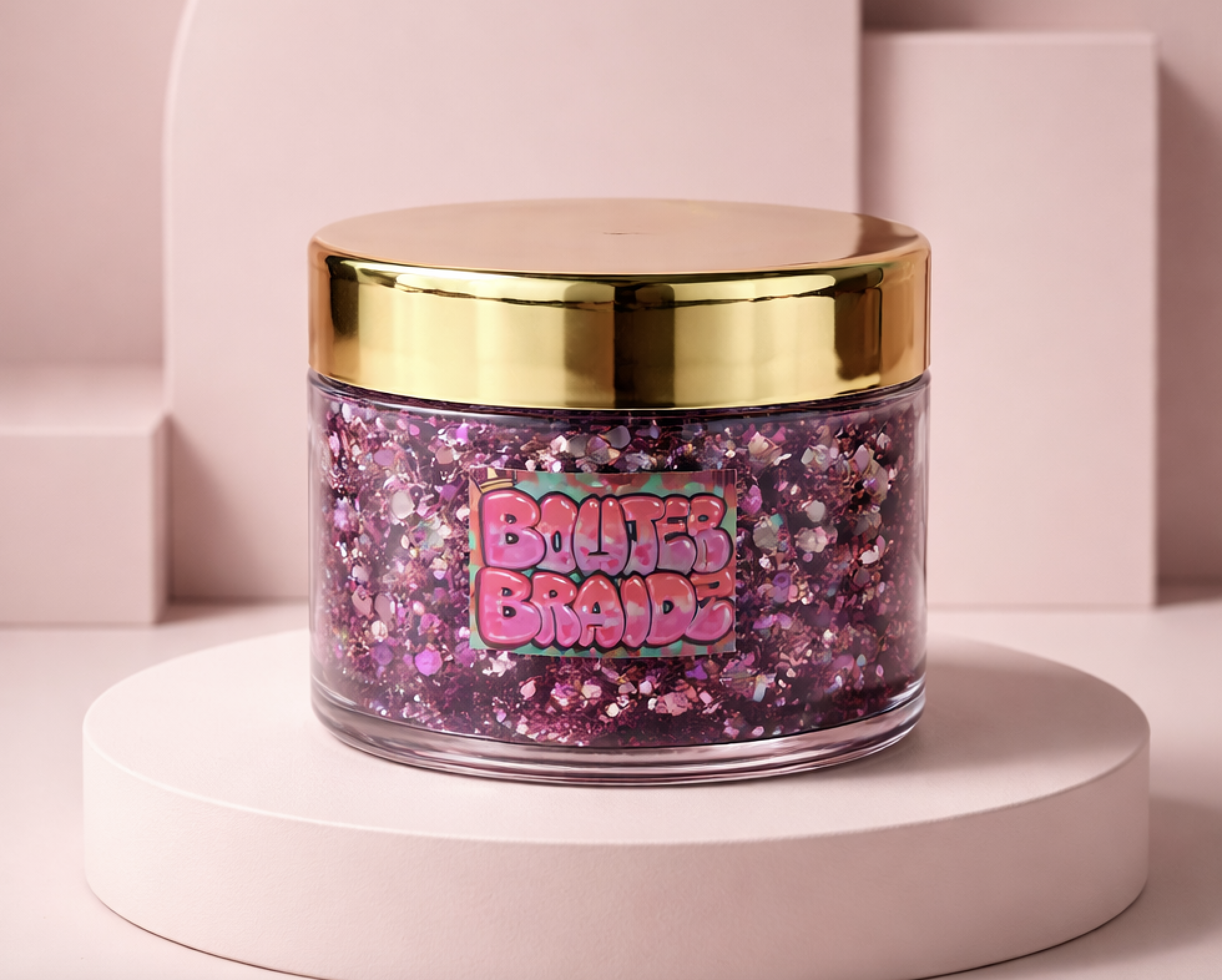 Crushed PINK Diamond Gel