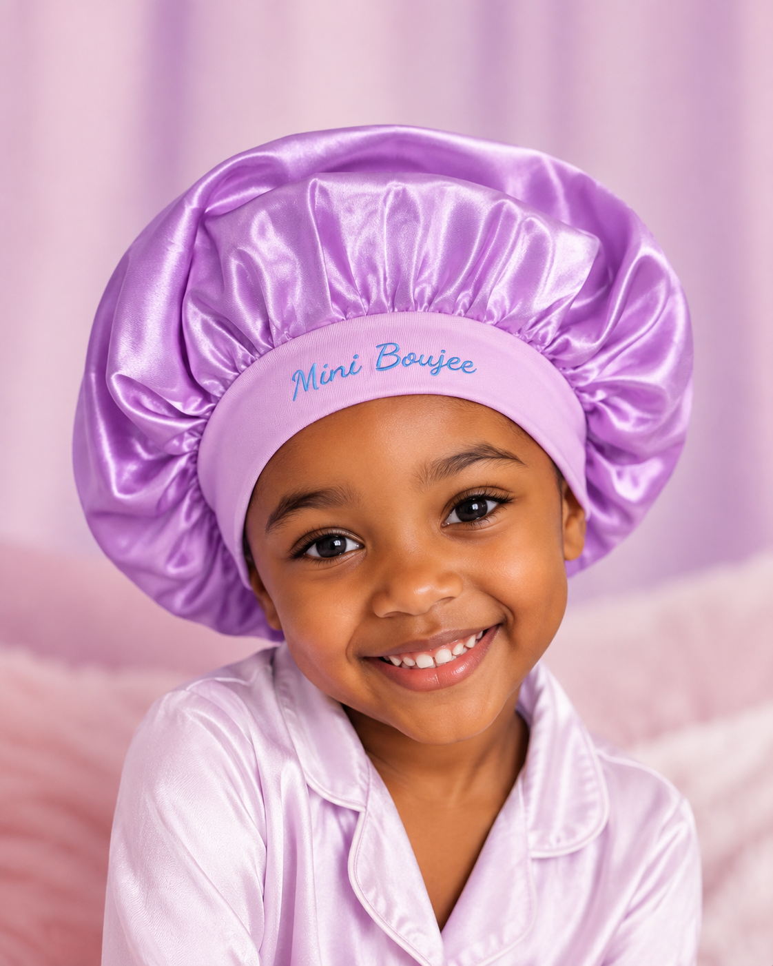 Kids Mini Boujee Silky Sleep Bonnet