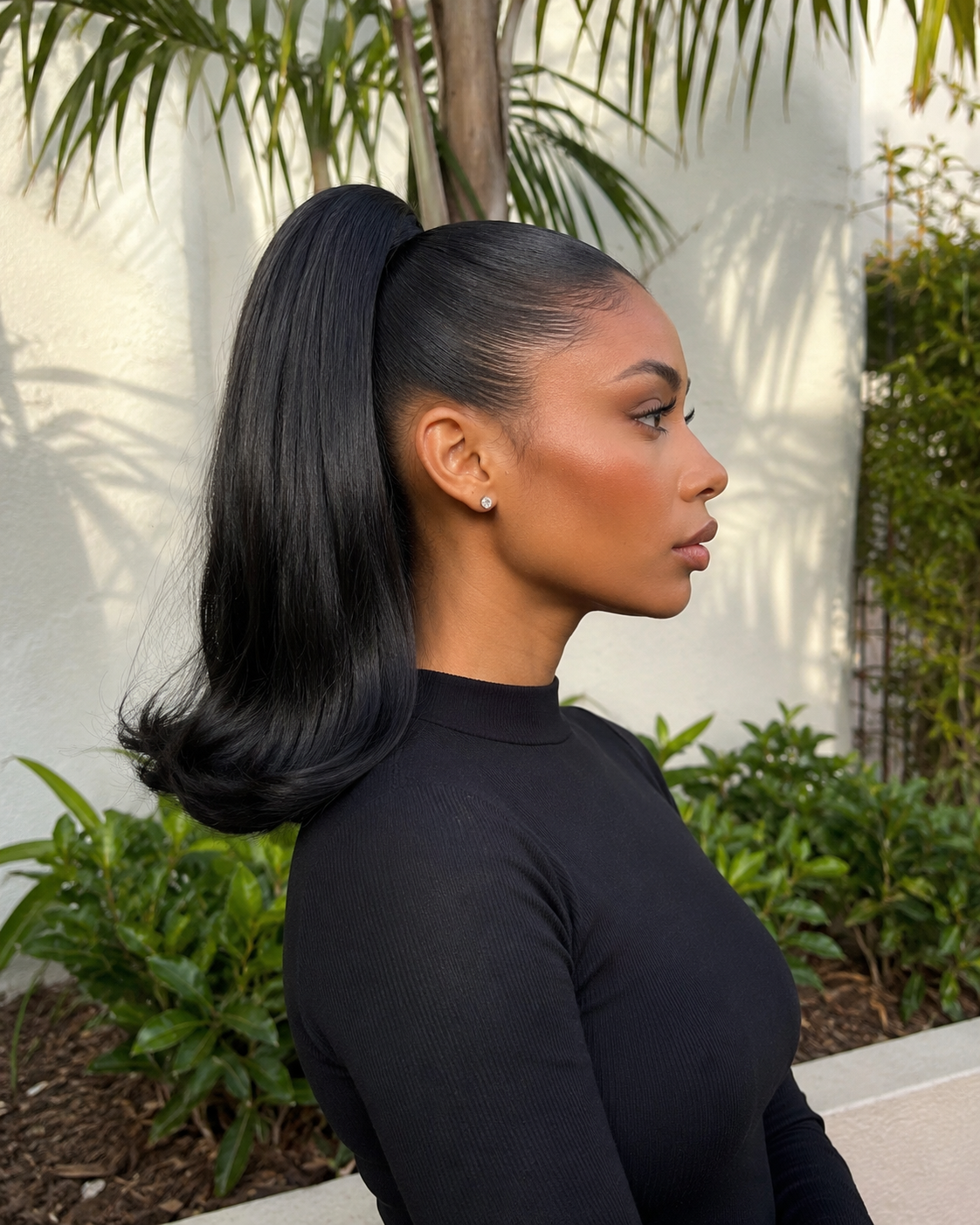 Sandra Dee Flick Ebony Black 15"