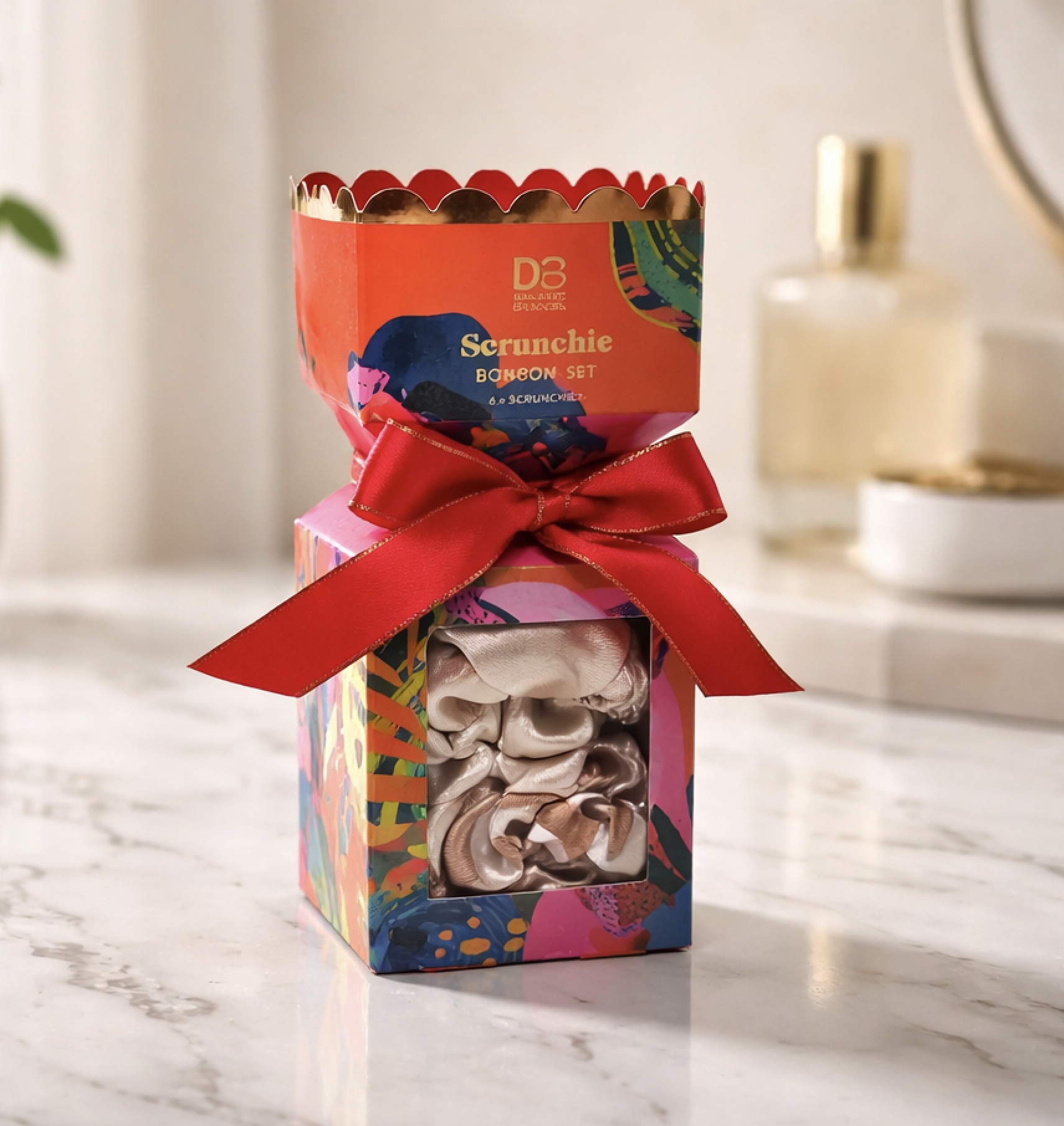 Silk Gloss x6 Pk Scrunchies