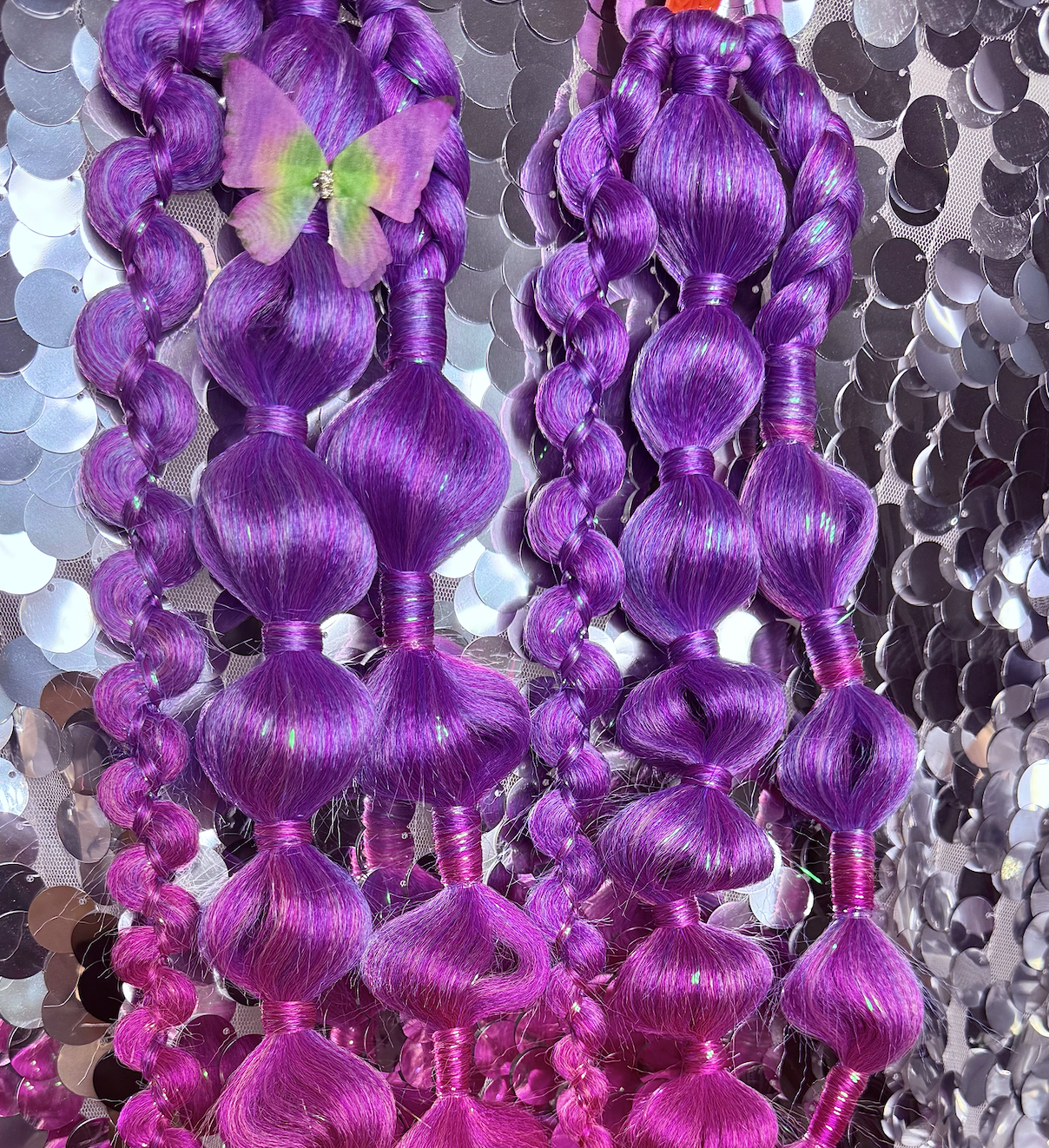 Bubble Braid LED Light up Pony tails