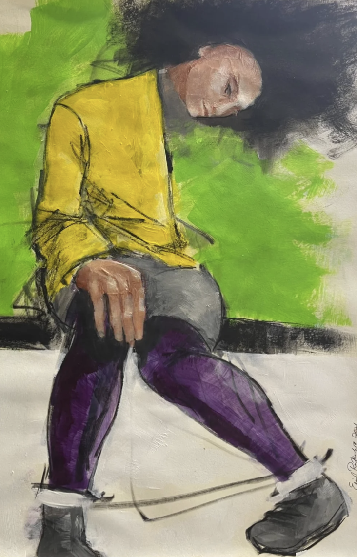 Untitled, 
22 by 28 in, 
Acrylic on Paper, 
SOLD