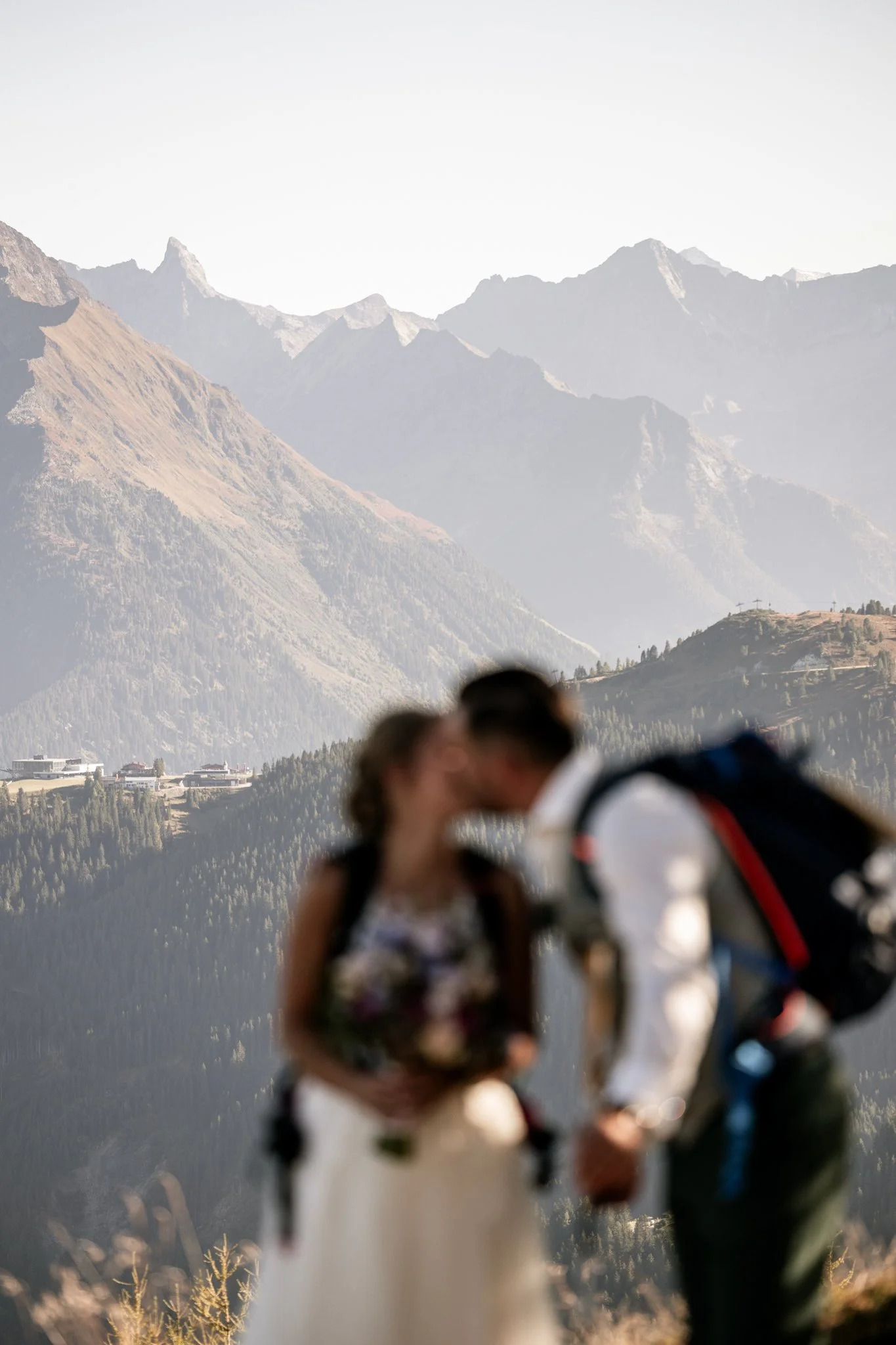 Zsygmondispitze und Penkenjoch mit Brautpaar