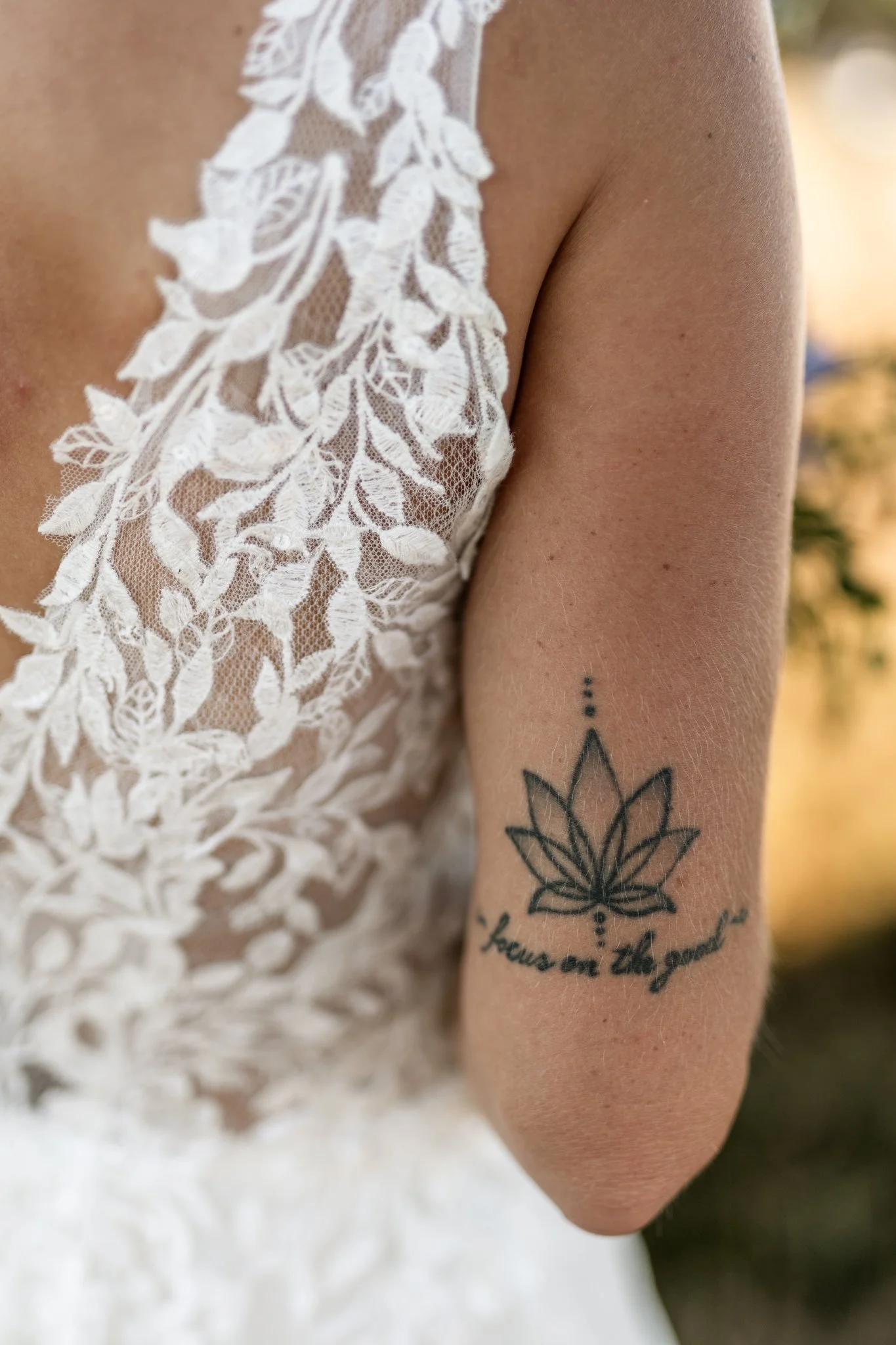 Details, Tattoo, Spitze, Hochzeitskleid 