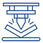 Icon of a pencil and paper with a grid pattern, representing writing or drawing