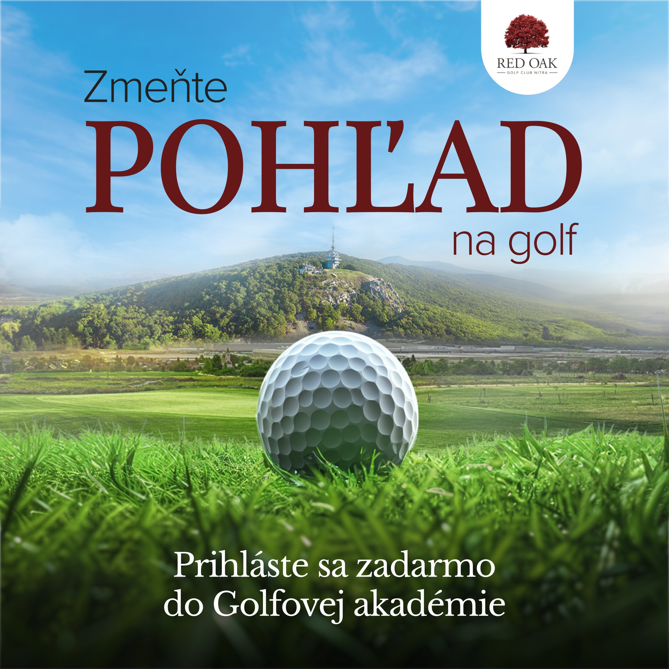 Vyskúšajte si golf zdarma