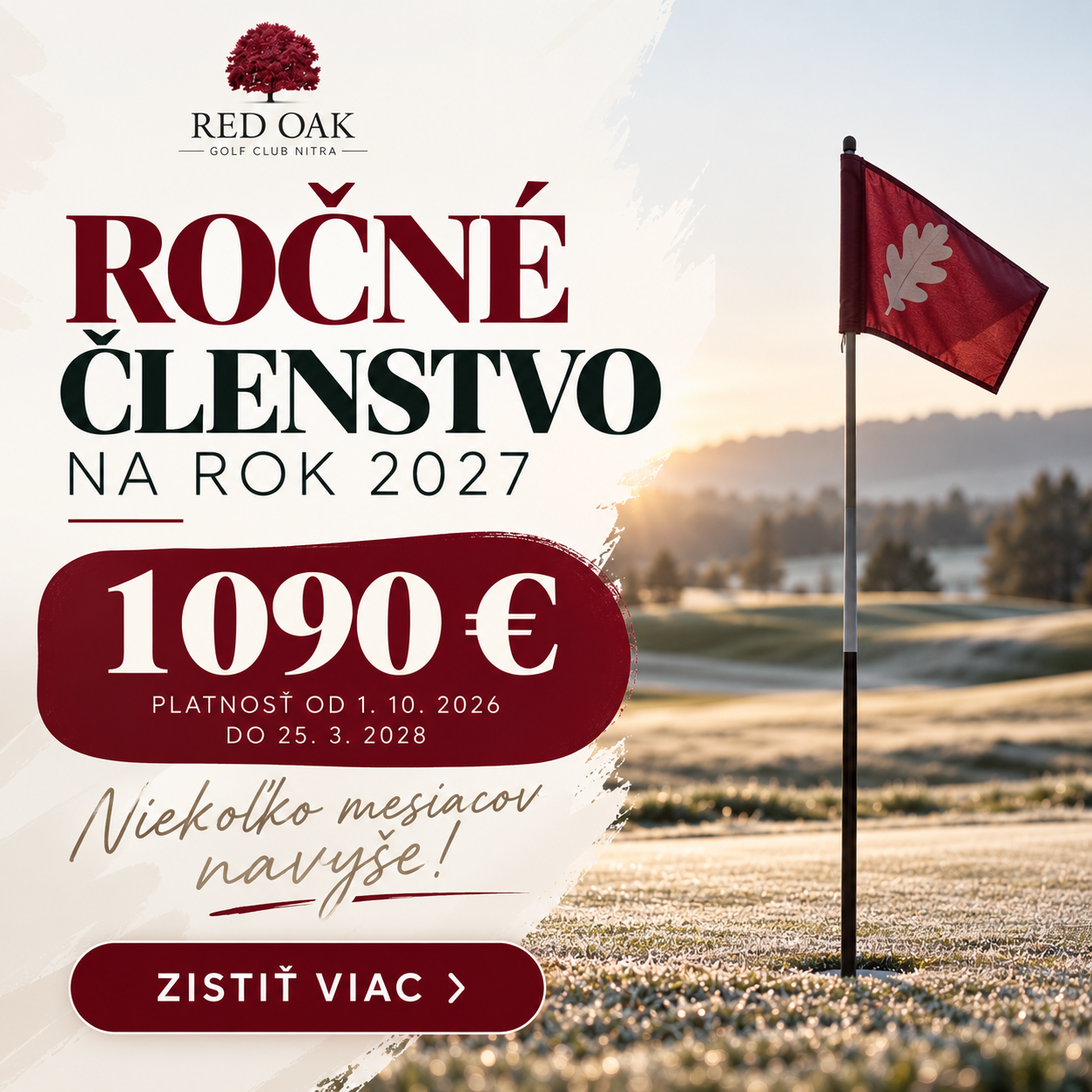 ROČNÉ ČLENSTVO NA ROK 2027 UŽ TERAZ