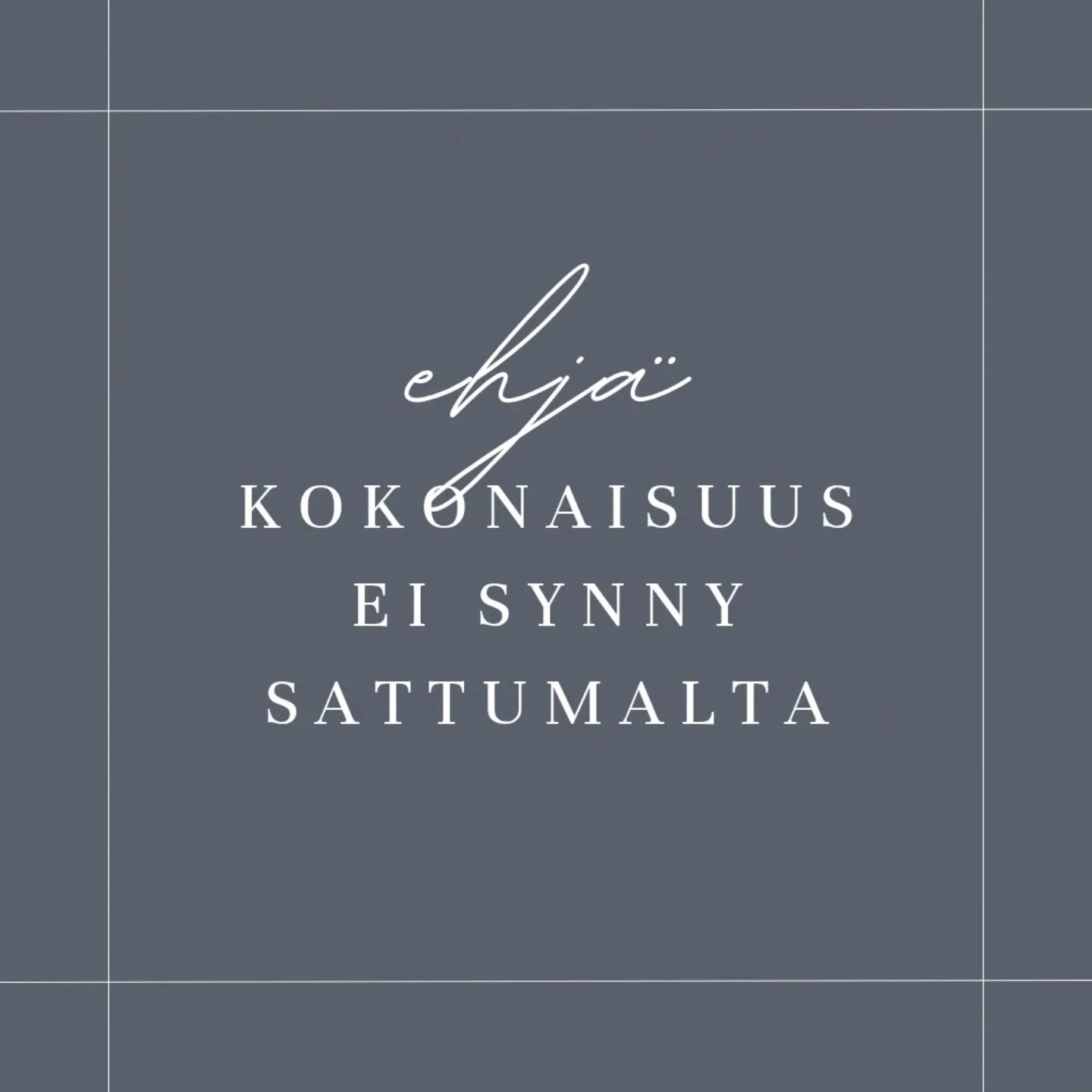 Ehj&auml; kokonaisuus ei synny sattumalta 

Kodin suunnittelu ei p&auml;&auml;ty rakennuslupakuviin; sit&auml; seuraa tarkentava toteutussuunnittelu.

Toteutusvaiheessa on vastassa lukematon m&auml;&auml;r&auml; pieni&auml; valintoja, jotka m&auml;&a