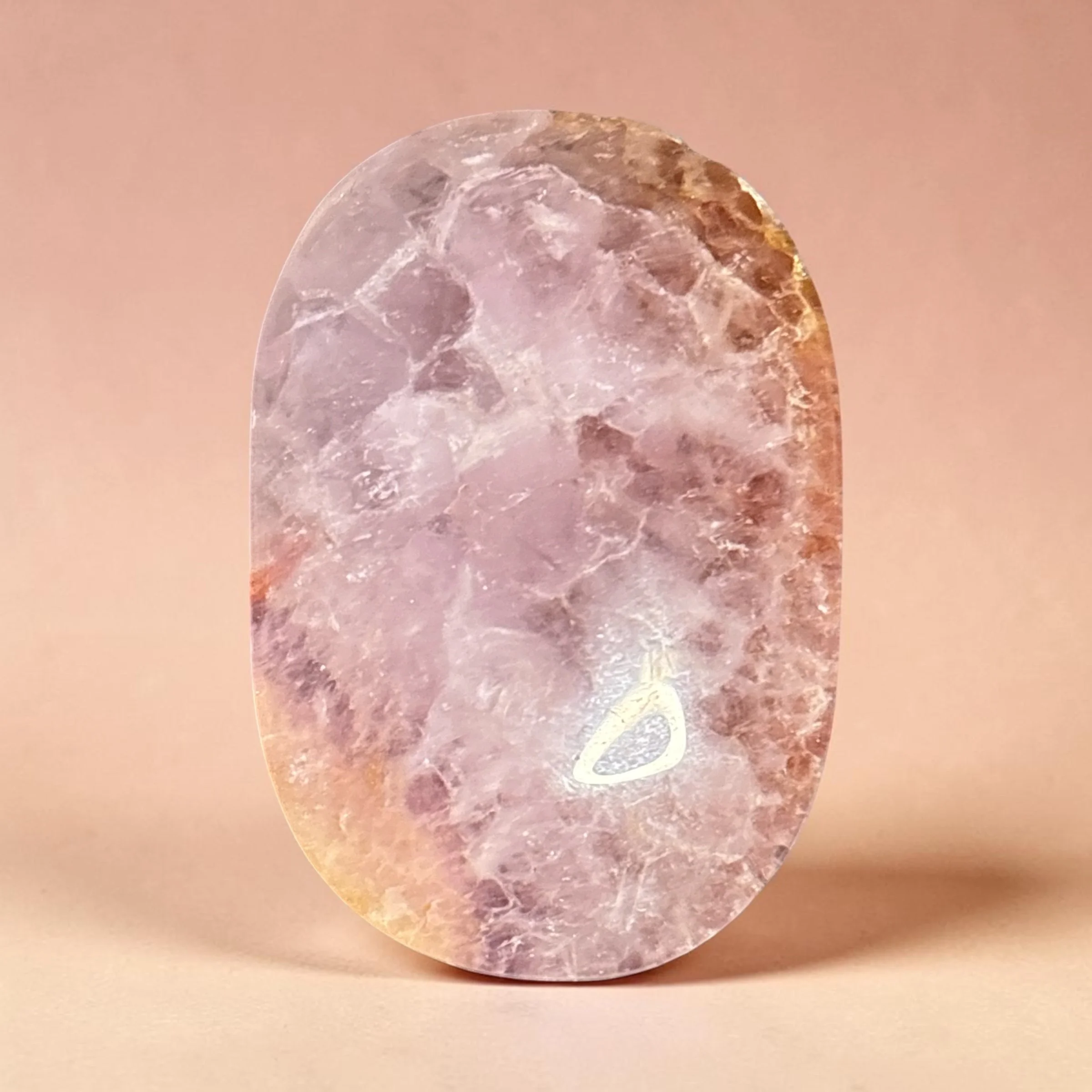 Amethyst Agate Palm Stone 💜✨
