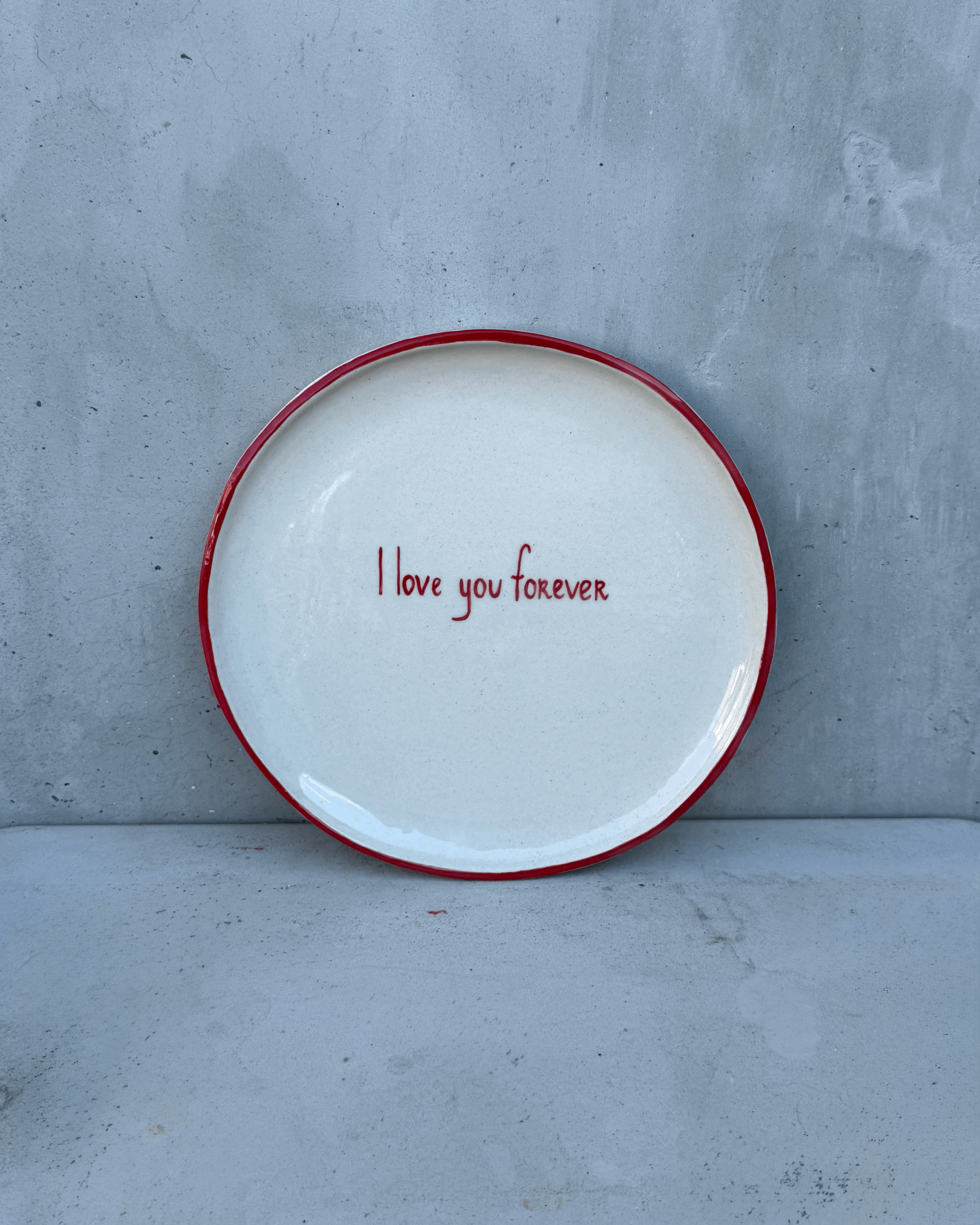 Custom ceramic plate with your text