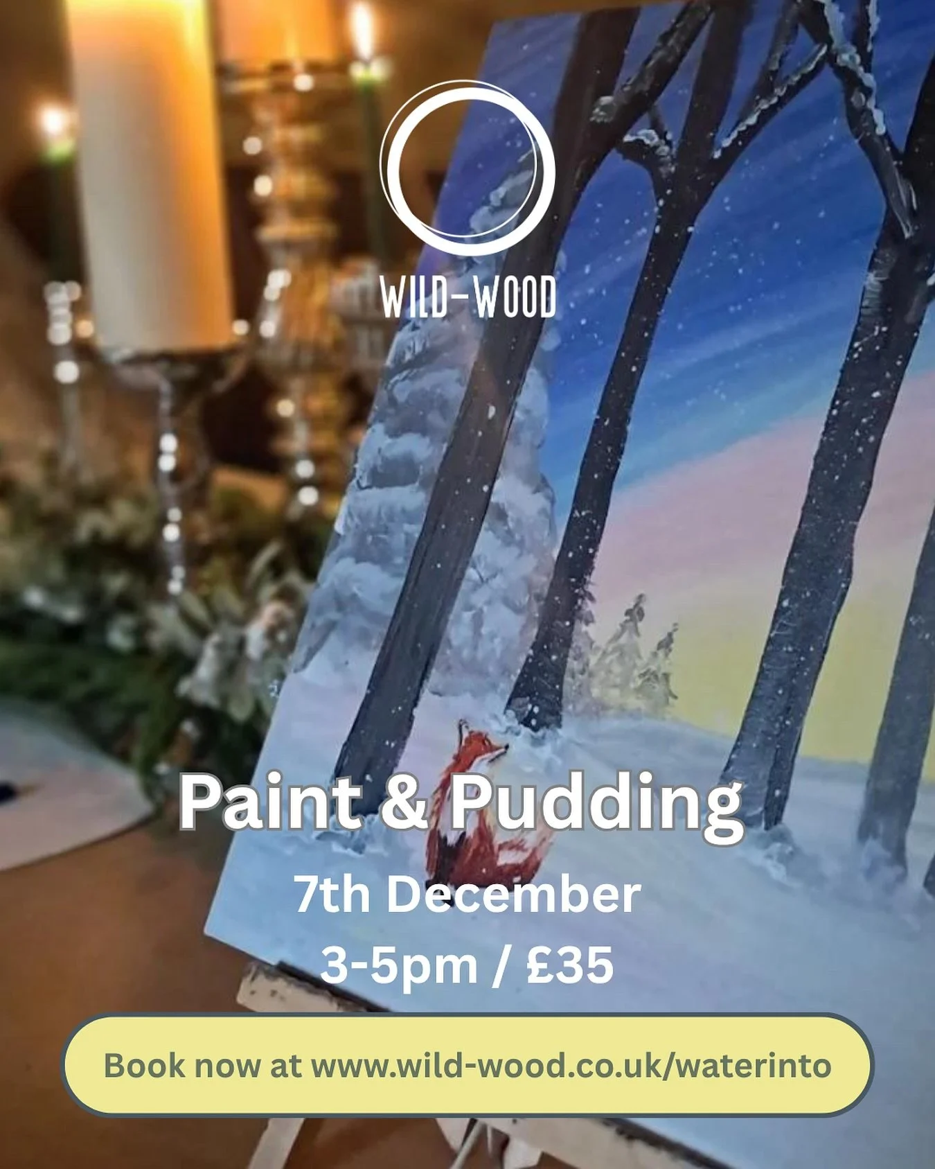 The Cosy Afternoon 🎨🍨
An afternoon of creativity and comfort awaits!
Join us on Sunday 7th December, 3–5pm for Paint & Pudding at Wild Wood UK — where art meets indulgence.
🖌️ A relaxed, guided painting session (no experience nee
